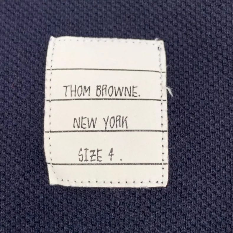 Thom Browne Thom browne Dark blue back only striped cotton lapel short- Size US XL / EU 56 / 4 - 5 Thumbnail