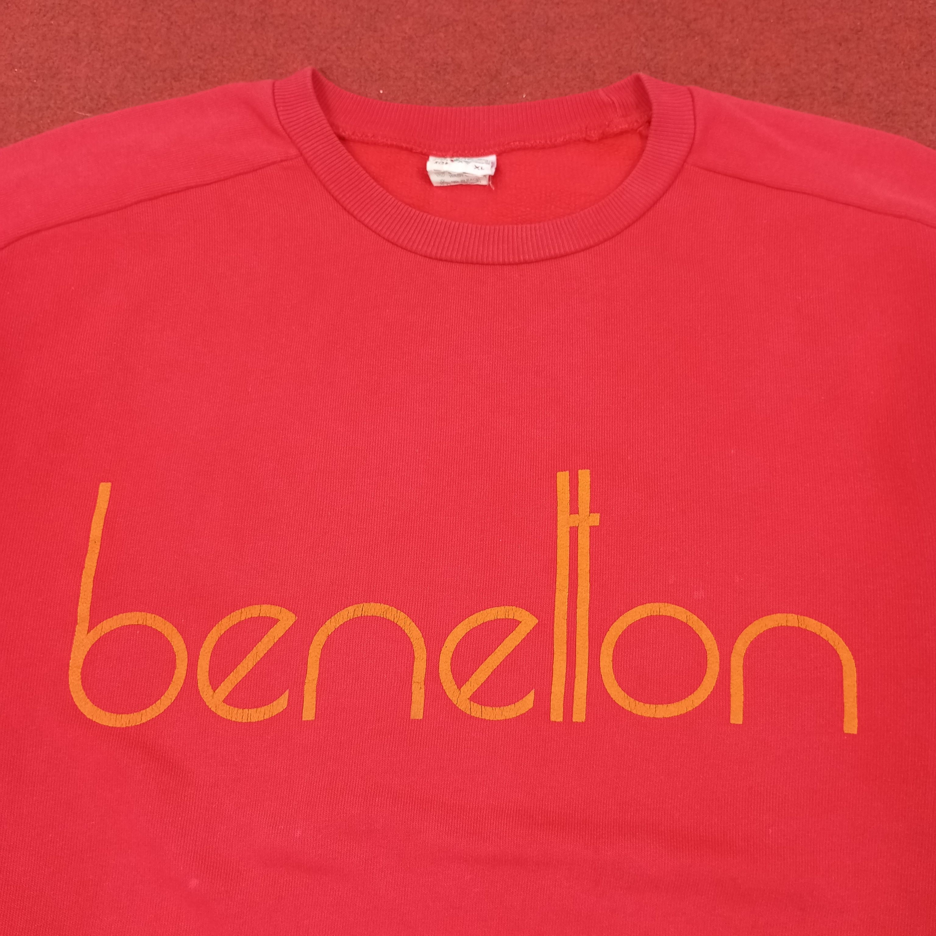 Benetton Benetton Spellout Design Vintage Sweatshirt c233n17 Size US XXL / EU 58 / 5 - 2 Thumbnail