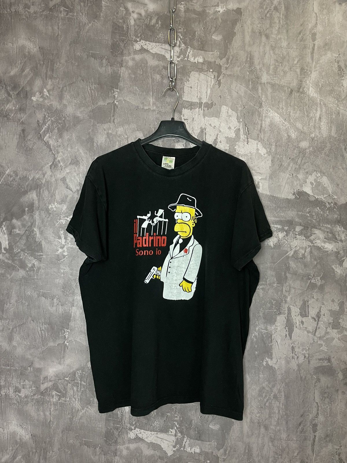 The Simpsons × Vintage Vintage The Simpsons Homer T-Shirt “Padrino” God Father Paro Size US L / EU 52-54 / 3 - 1 Thumbnail