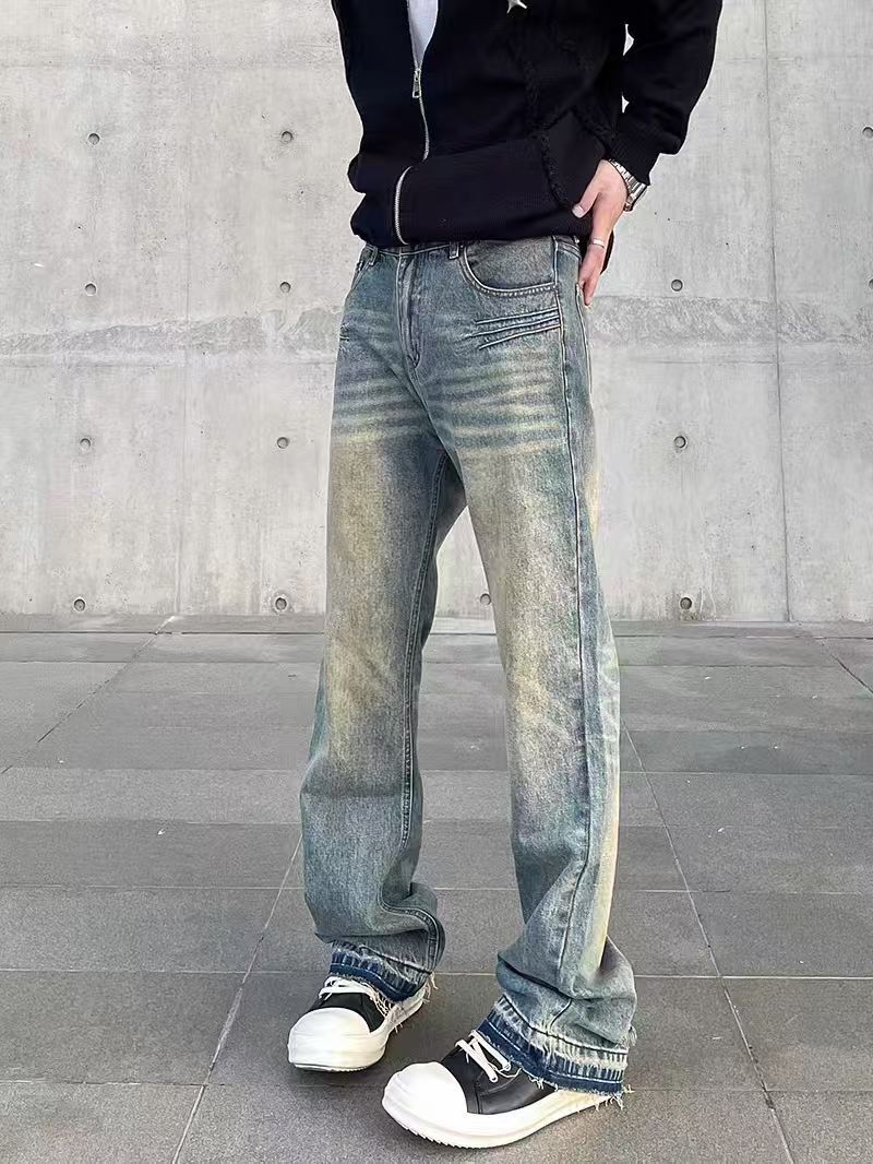Japanese Brand × Jean Vintage wash baggy micro flare jeans Size US 30 / EU 46 - 2 Thumbnail