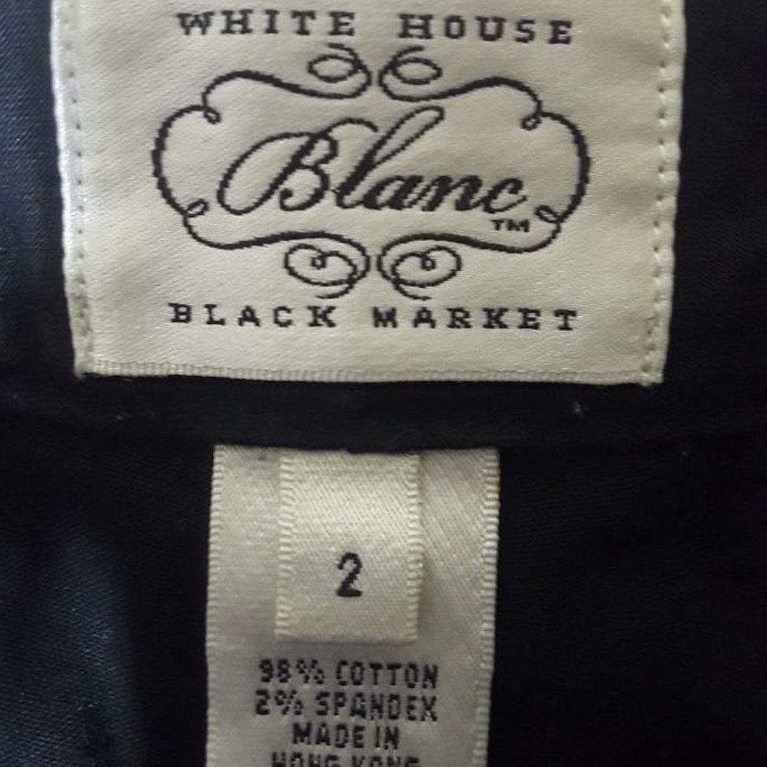 White House Black Market White House Black Market blanc straight leg Black jeans SZ 2 Size 26" / US 2 / IT 38 - 6 Thumbnail