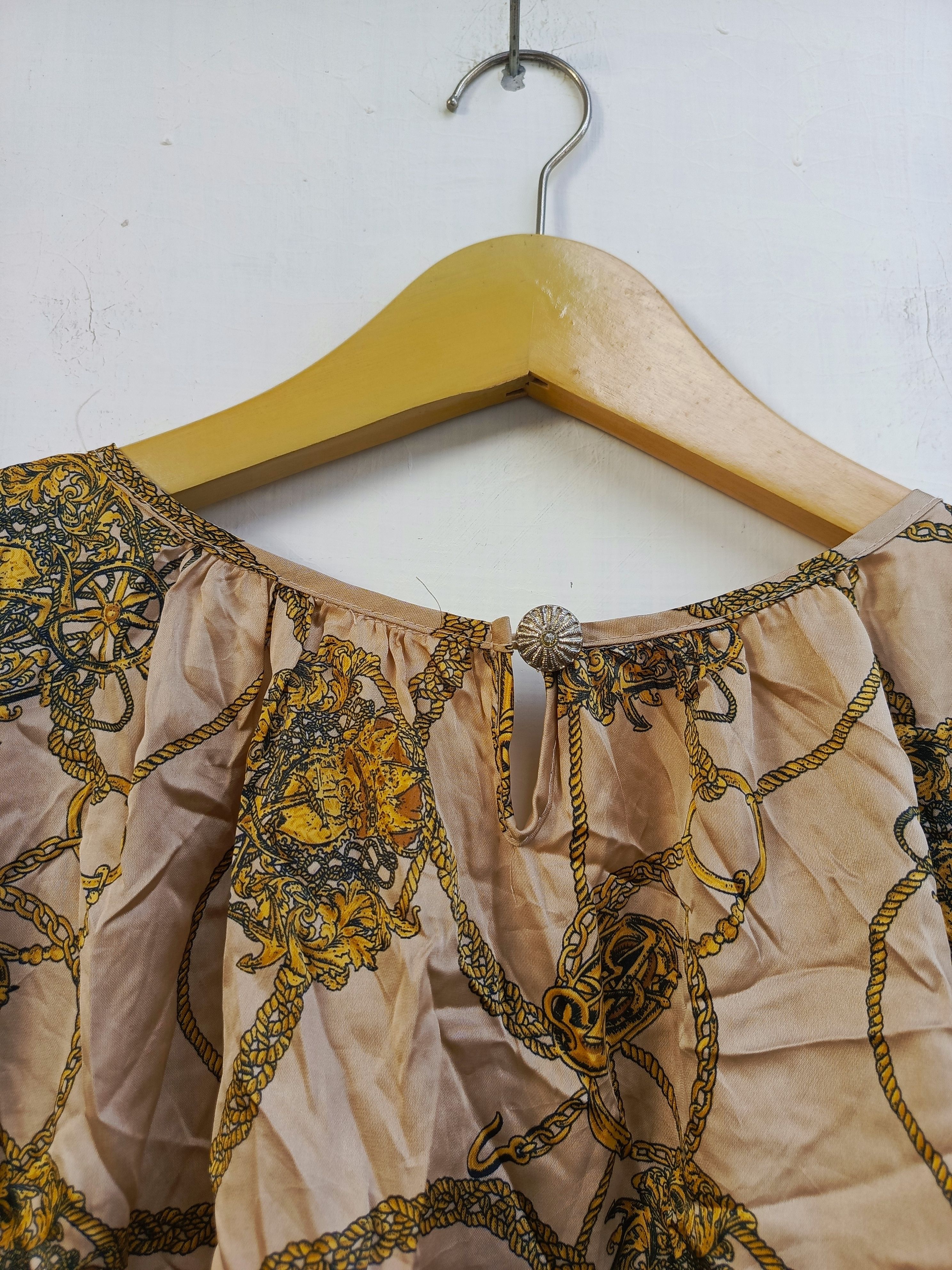 Japanese Brand Actuel chain pattern blouse japanese brand Size M / US 6-8 / IT 42-44 - 8 Thumbnail