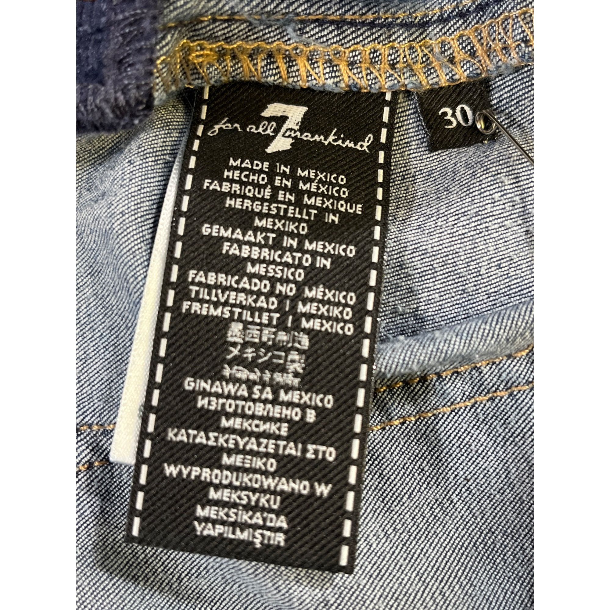 7 For All Mankind 7 For All Mankind Women's Blue Ankle Skinny Jeans Size 30 SK Size 30" / US 8 / IT 44 - 5 Thumbnail