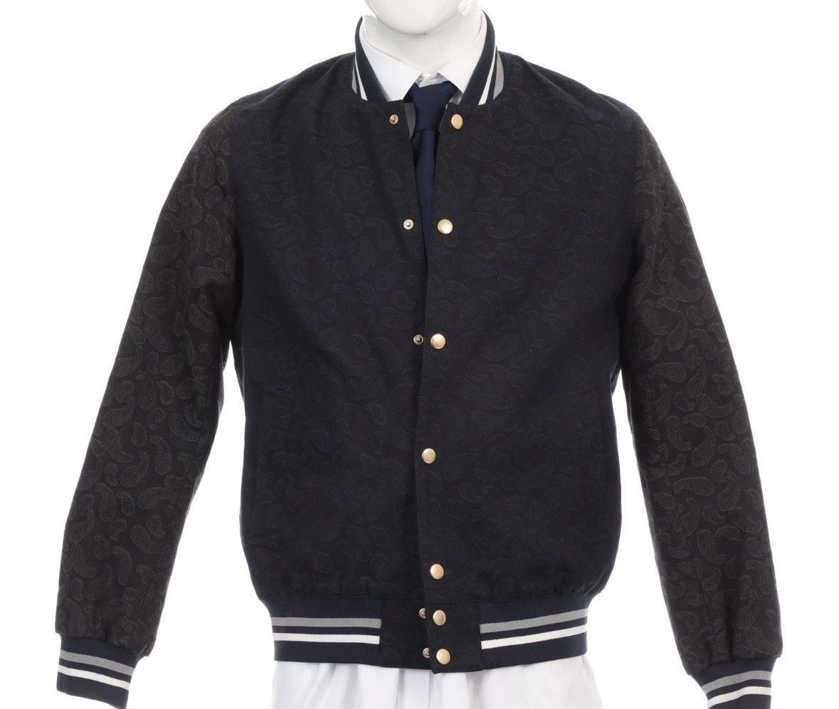Maison Kitsune Maison Kitsune Indigo Blue Green Jacquard Size US M / EU 48-50 / 2 - 1 Thumbnail