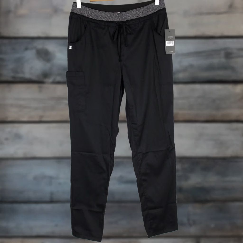 Vintage VINTAGE Maevn 6701 Matrix Women's Scrub Pants Jogger Elastic Waistband Black Size 36" / US 14 / IT 50 - 1 Thumbnail