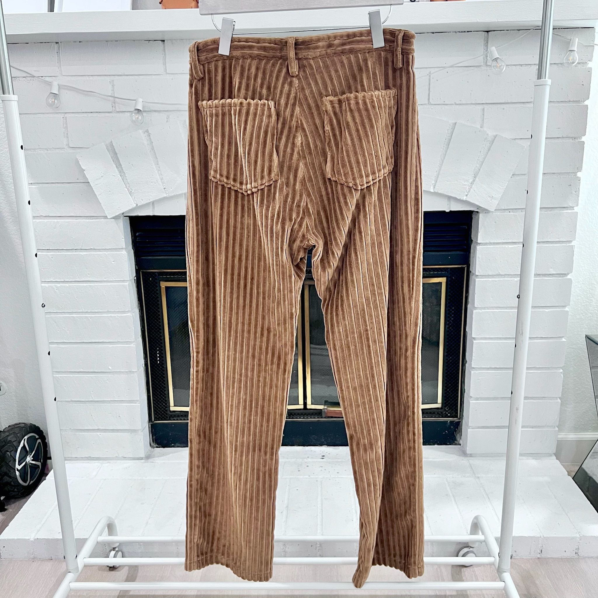 AMI AMI Paris Macro Wale Corduroy Straight Fit Trousers Size US 32 / EU 48 - 3 Thumbnail