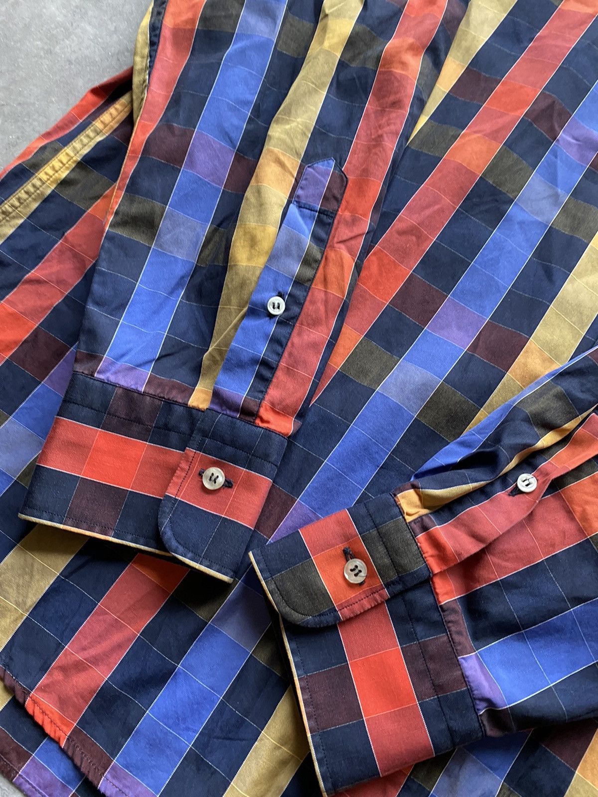 Paul & Shark Paul & Shark Yachting Geometric Shirt Button Made in Italy Size US XL / EU 56 / 4 - 5 Thumbnail