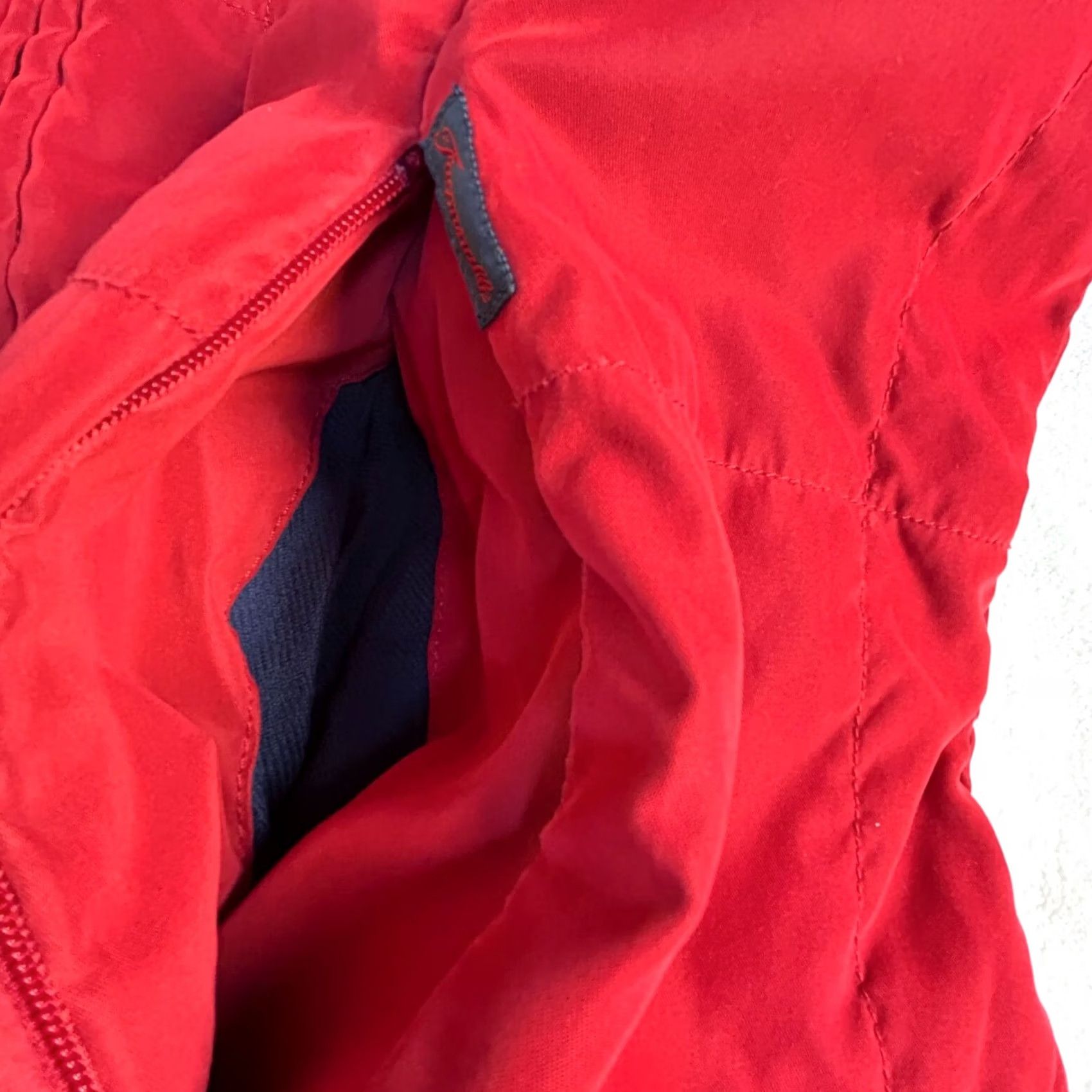 Faconnable Façonnable Vest Women XL Red Quilted Padded Zip Up Outerwear Sleeveless Lightweight Pockets Size XL / US 12-14 / IT 48-50 - 6 Thumbnail