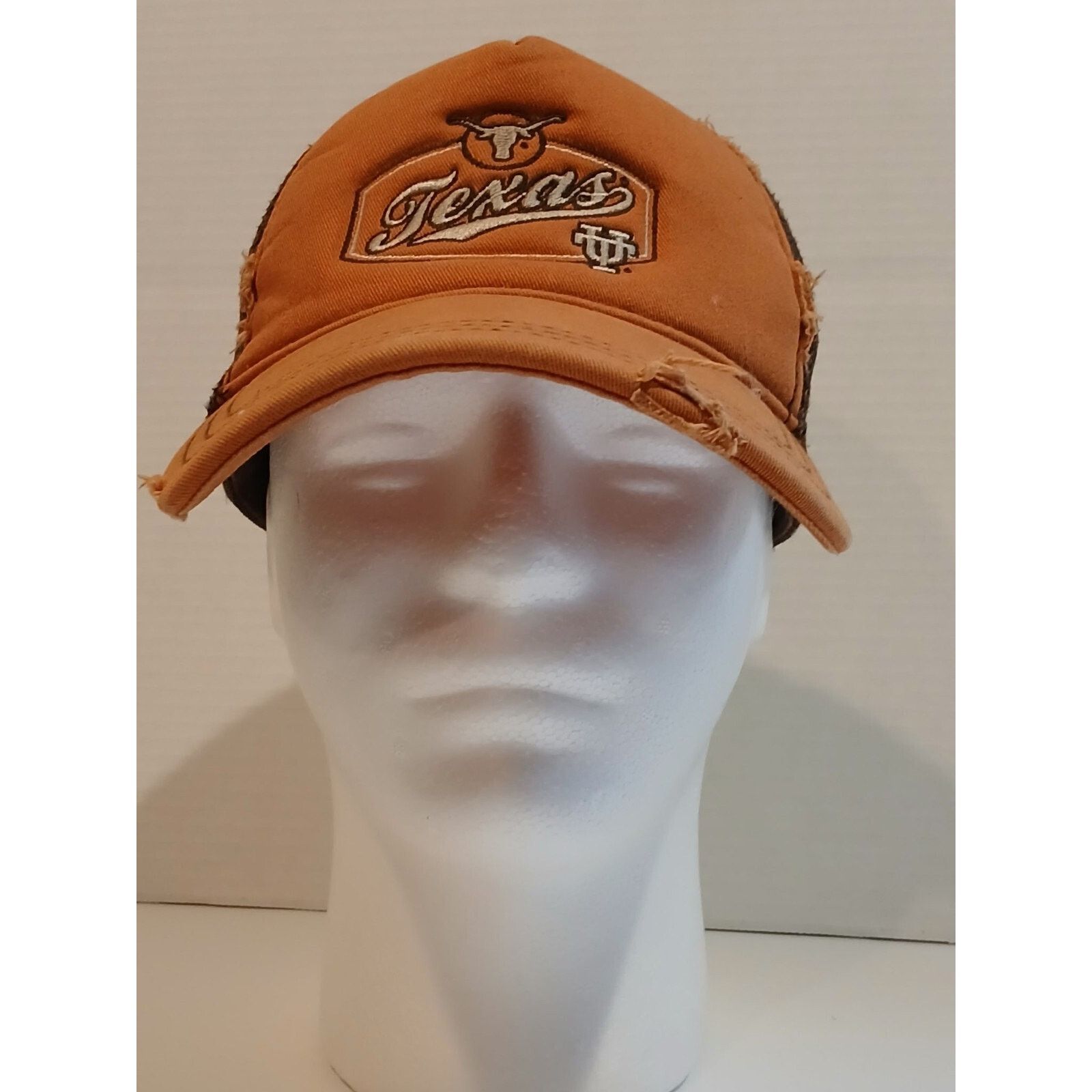 Other Texas Lonnghorn Mesh Hat Outhouse Designs Orange Hat Size ONE SIZE - 3 Thumbnail