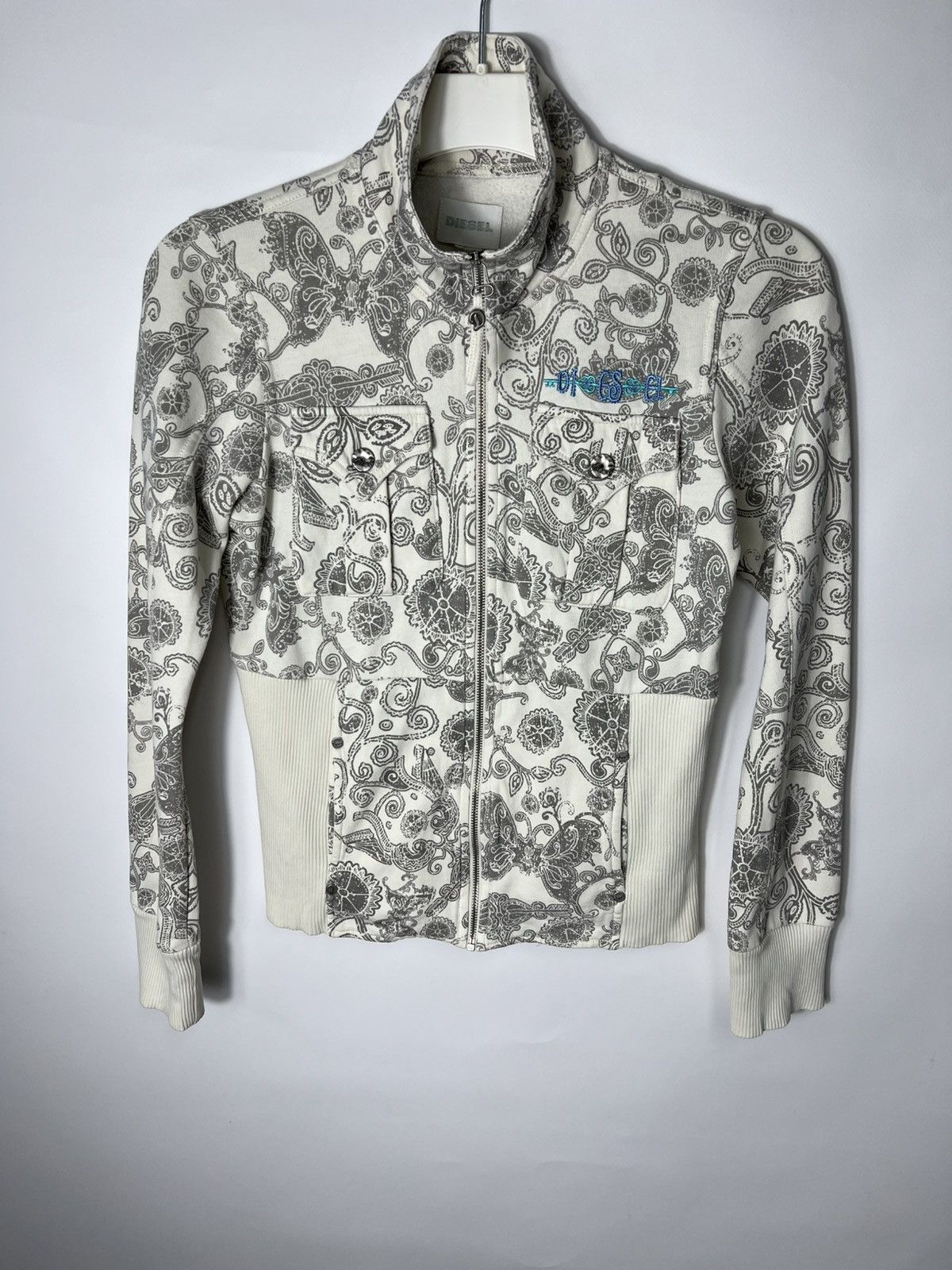 Diesel Vintage Streetwear y2k sk8 Diesel Full Zip Sweatshirt Size S / US 4 / IT 40 - 1 Thumbnail