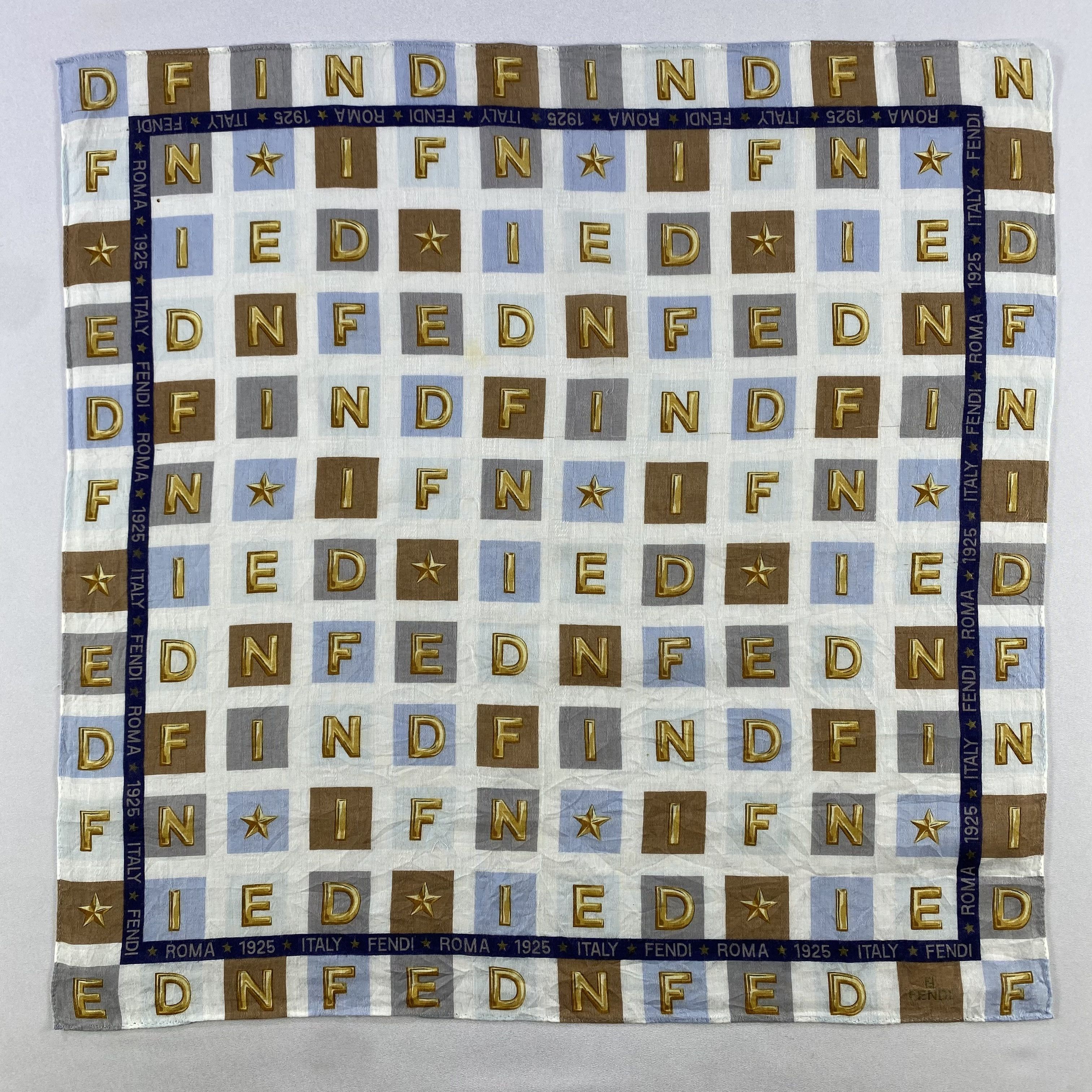 Vintage Fendi Bandana/ Handkerchief / Neckerchief Size ONE SIZE - 1 Thumbnail
