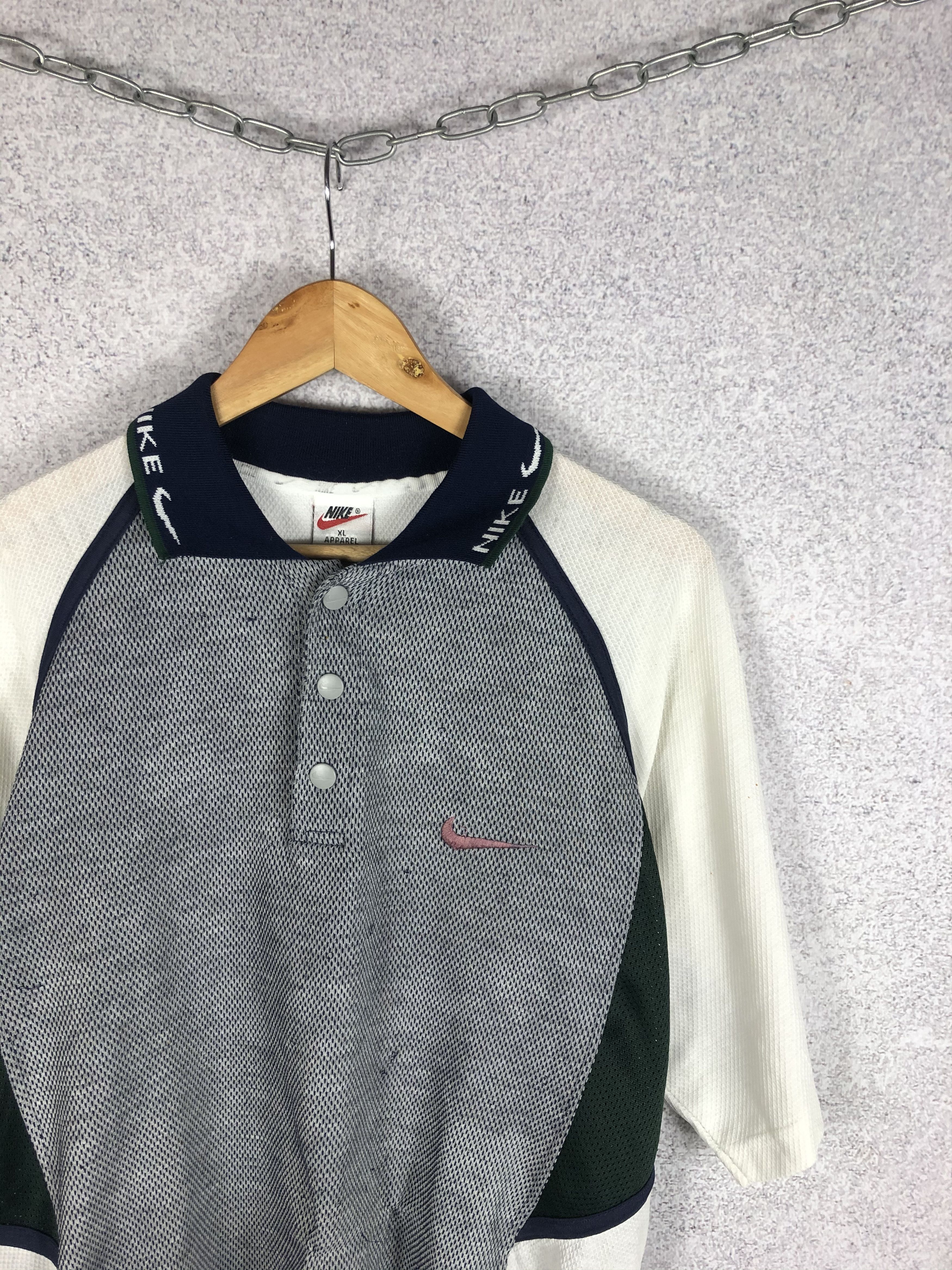 Nike Vintage Nike Small Swoosh Y2K Polo Shirt Size US XL / EU 56 / 4 - 2 Thumbnail