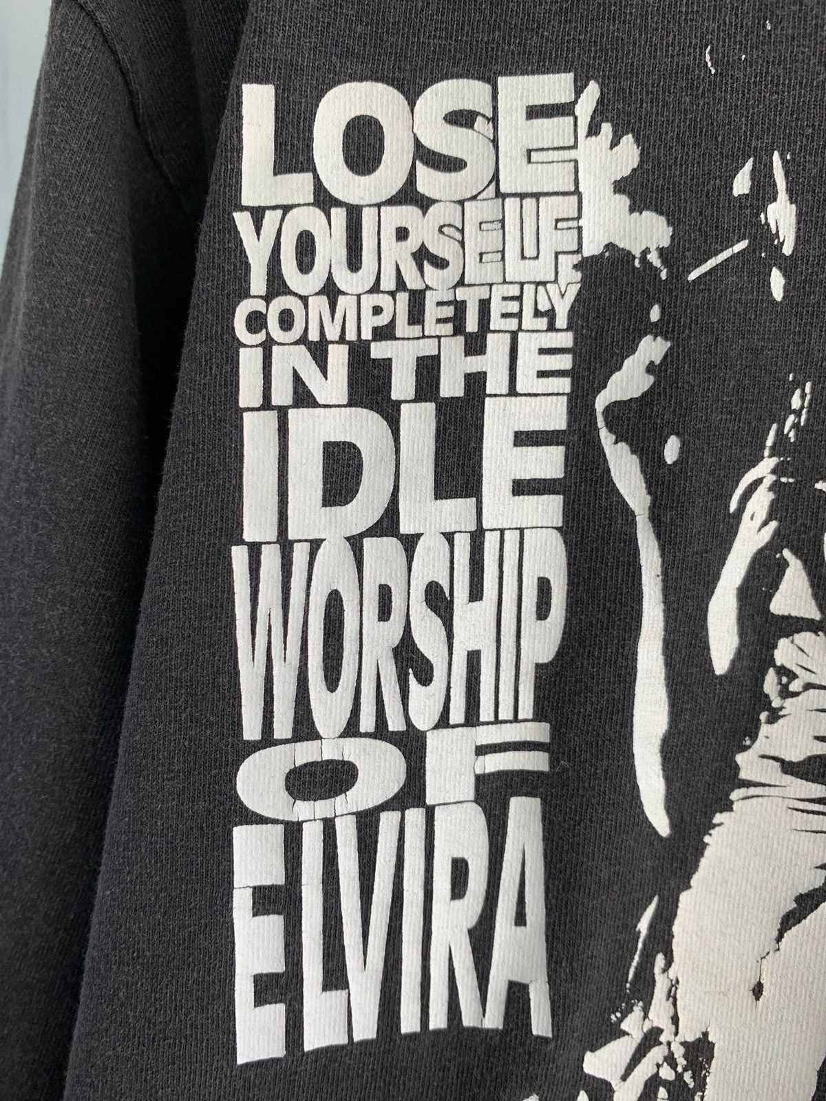 Band Tees Vintage Ripcordz Band Worship Elvira Black USA Long Sleeve Size US L / EU 52-54 / 3 - 6 Thumbnail