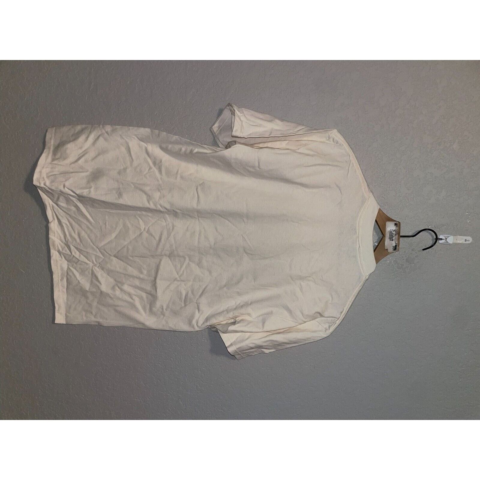 Jerzees 90s Vintage Gatlinburg Hummingbird Flower Cream White Shirt Size US L / EU 52-54 / 3 - 9 Thumbnail