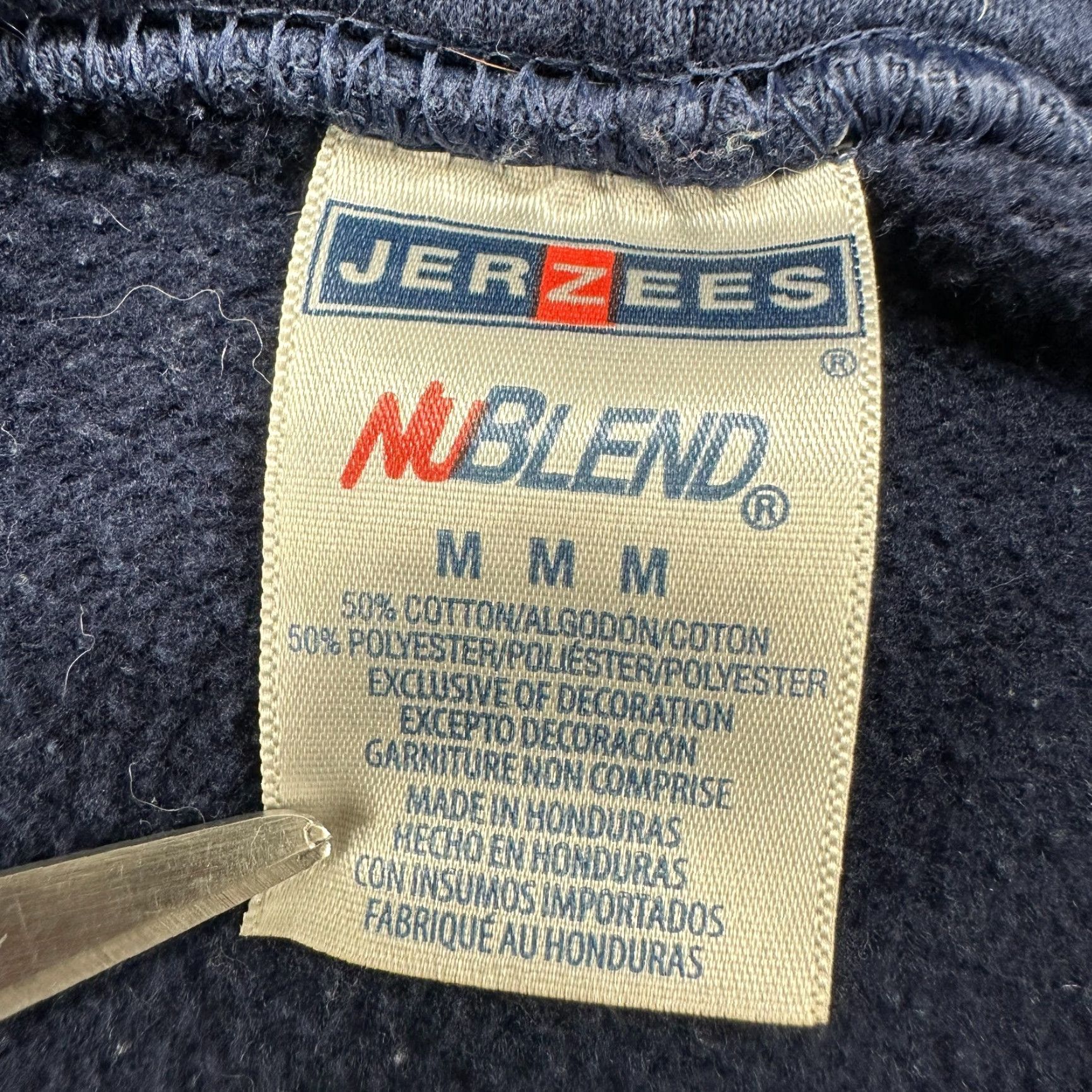 VINTAGE Supernatural Hoodie Mens M Blue Navy Pullover Got Salt Cotton Skater Y2K
