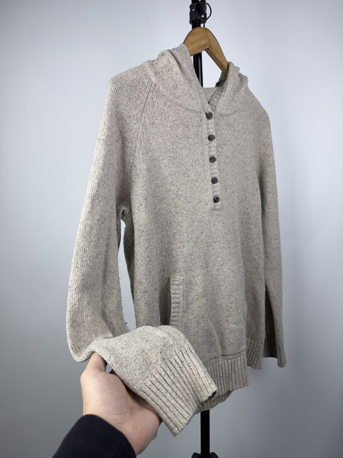 Patagonia Patagonia Wool Henley Hoodie Sweater Heather Knit Pullover Size US M / EU 48-50 / 2 - 5 Thumbnail