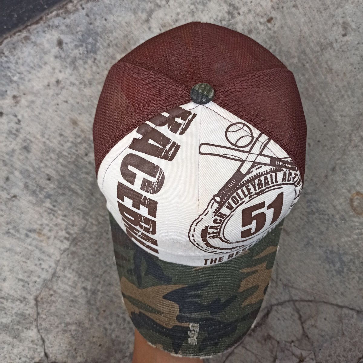 14th Addiction Distressed camo visor Beach ball 58 Size ONE SIZE - 14 Thumbnail