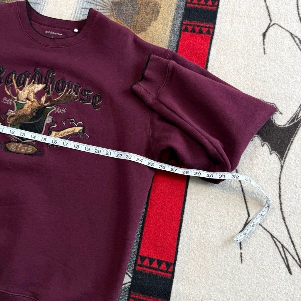 Croft & Barrow VINTAGE Croft & Barrow Sweatshirt Crew Neck Long Sleeve Red Size L Men Moose Embroidered 90s Animals Nature Outdoor Crewneck Pullover Sweatshirt Size US L / EU 52-54 / 3 - 4 Thumbnail