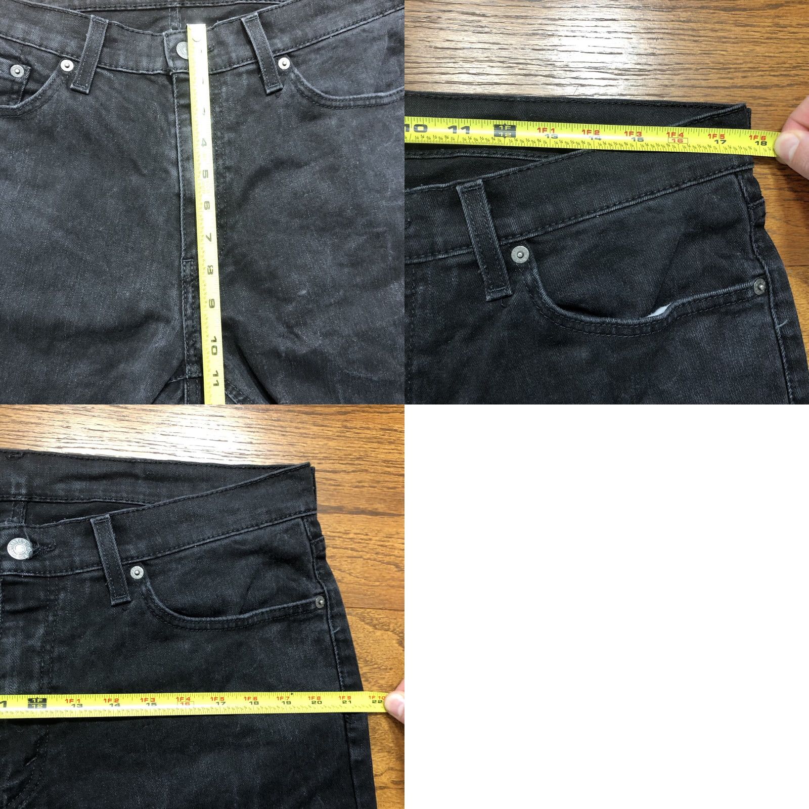 Levi's Levi's 541 Athletic Taper Jeans Denim Black 34x34 Men Regular 5-Pocket Belt Loops Zip Fly Leather Logo Size US 34 / EU 50 - 9 Thumbnail