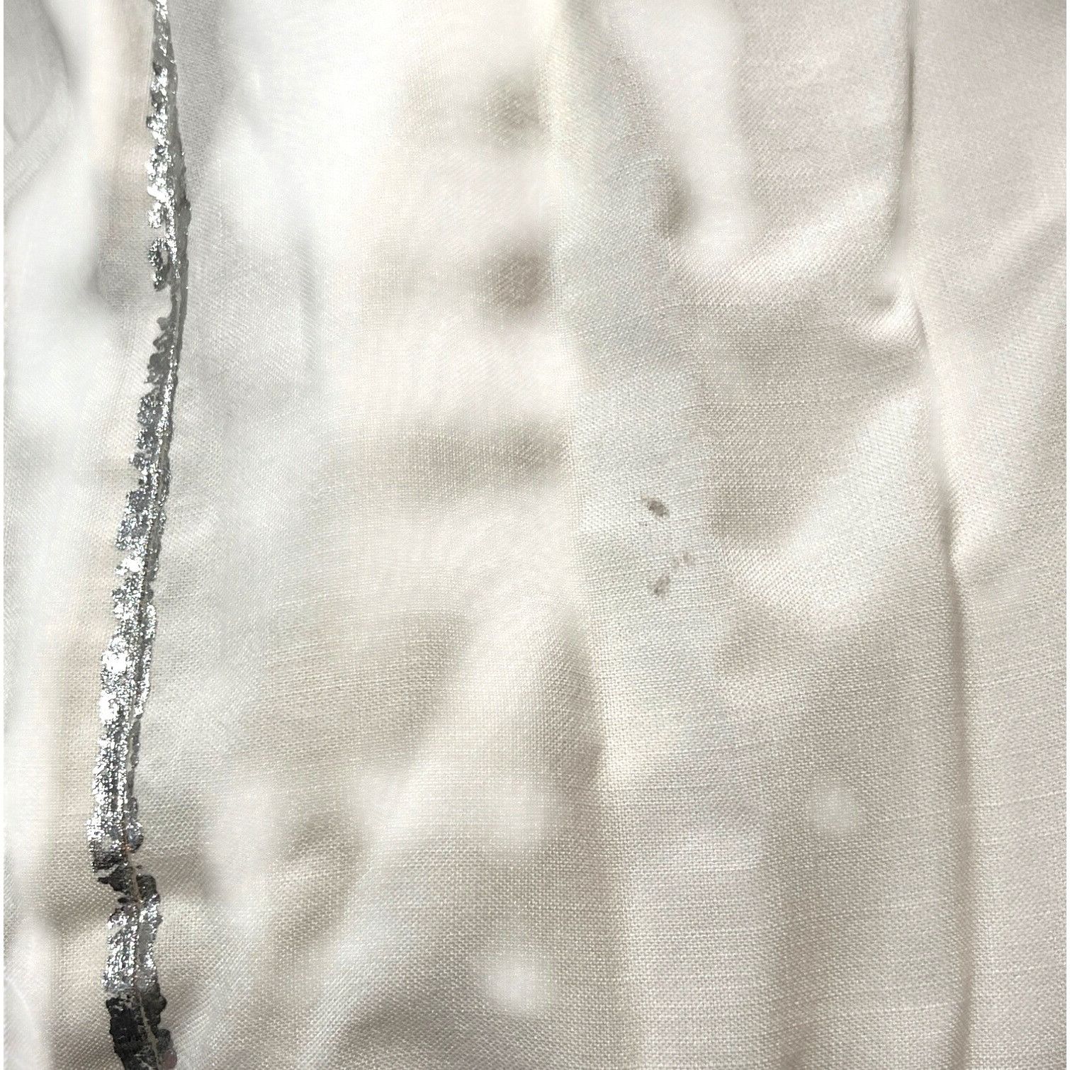 Other Cloth & Stone XS White Tencel Button-Down Shirt W/ Frayed He Size US XS / EU 42 / 0 - 9 Thumbnail
