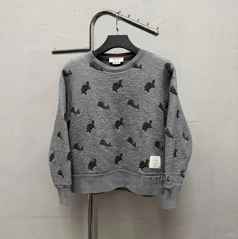 Thom Browne Thom Browne Gray Cotton Sweatshirt for Men . Size US M / EU 48-50 / 2 - 1 Thumbnail