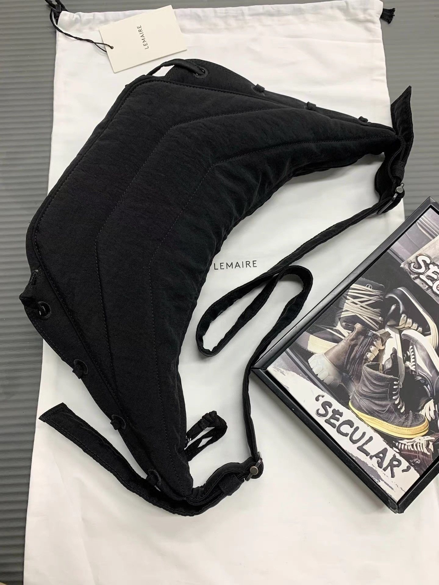 Lemaire Lemaire Brand New Black Small Wander Bag K34 Size ONE SIZE - 3 Thumbnail
