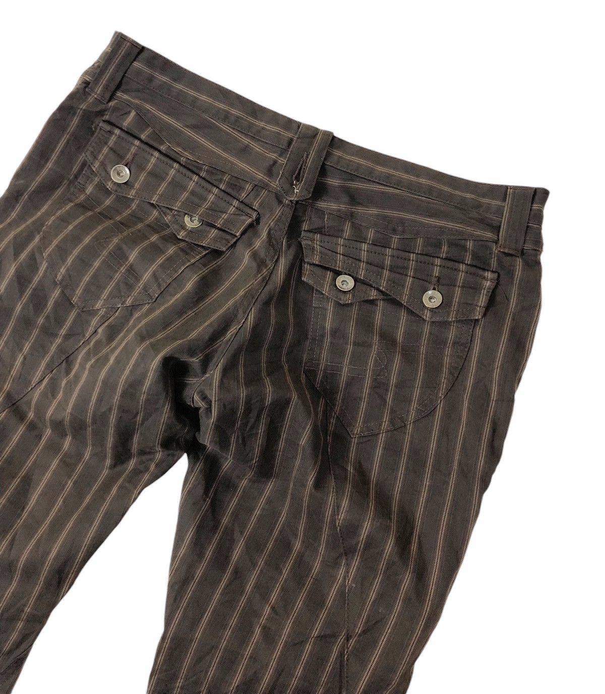 Japanese Brand × semanticdesign Sun Faded Semantic Design Low Rise Stripe Pants Size US 35 - 12 Thumbnail
