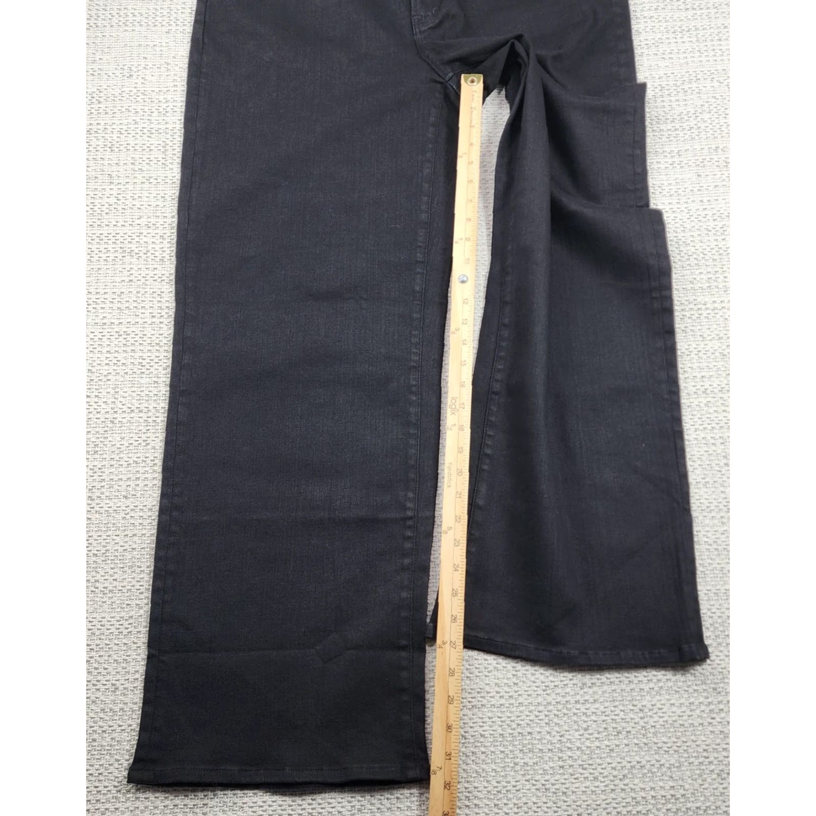 Madewell VINTAGE Madewell Jeans Womens 33 Tall Black The Curvy Vintage Wide-Leg High Rise Denim Size 24" / US 00 / IT 34 - 7 Thumbnail