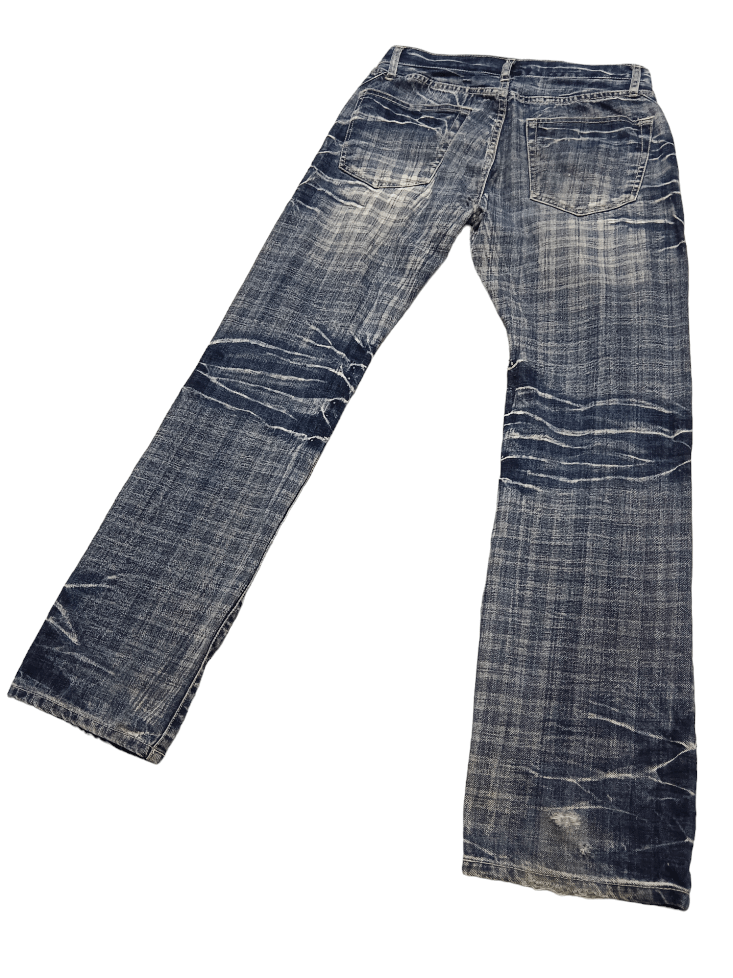 Roots 💥Root Three Style💥 Thunder Whiskers Checkered Denim Size US 30 / EU 46 - 2 Thumbnail