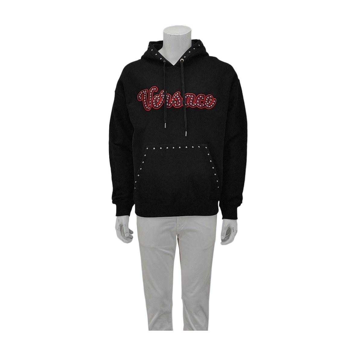 Versace Versace Studded Logo Hoodie Size M Size US M / EU 48-50 / 2 - 1 Thumbnail