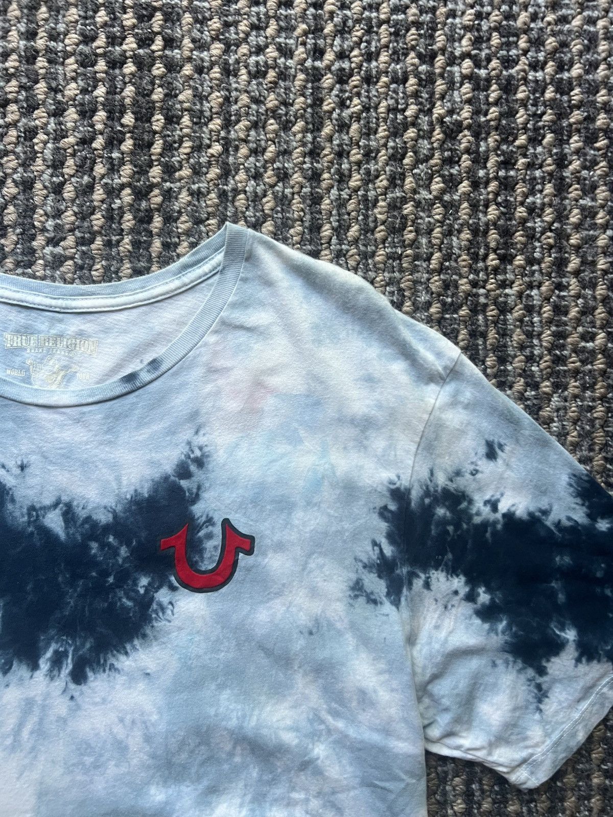 True Religion True Religion Buddha Big Logo Rare Tee Tie-Dye Size US XXL / EU 58 / 5 - 5 Thumbnail
