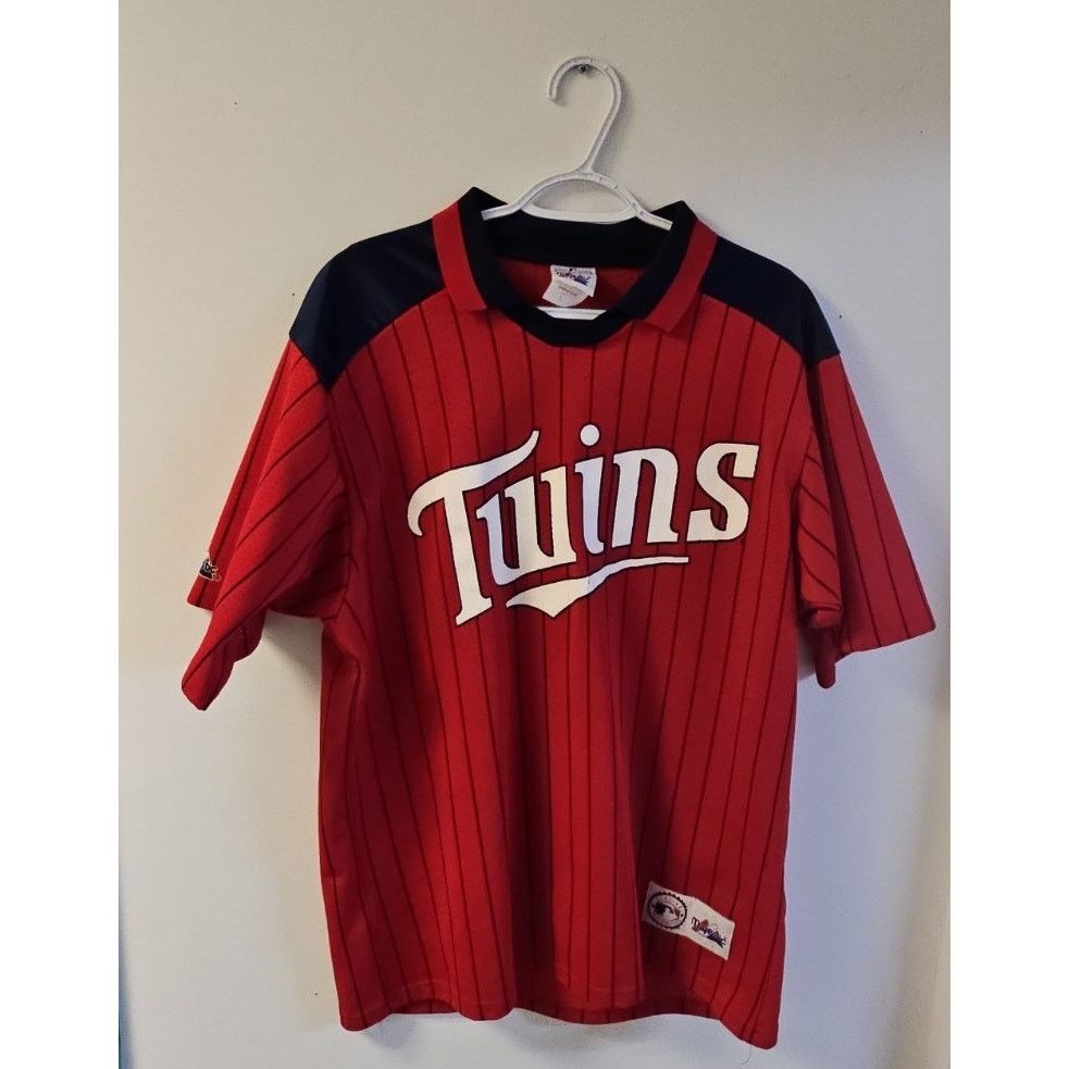 Majestic Minnesota Twins Majestic Pin Striped Jersey Size L Size US L / EU 52-54 / 3 - 1 Thumbnail