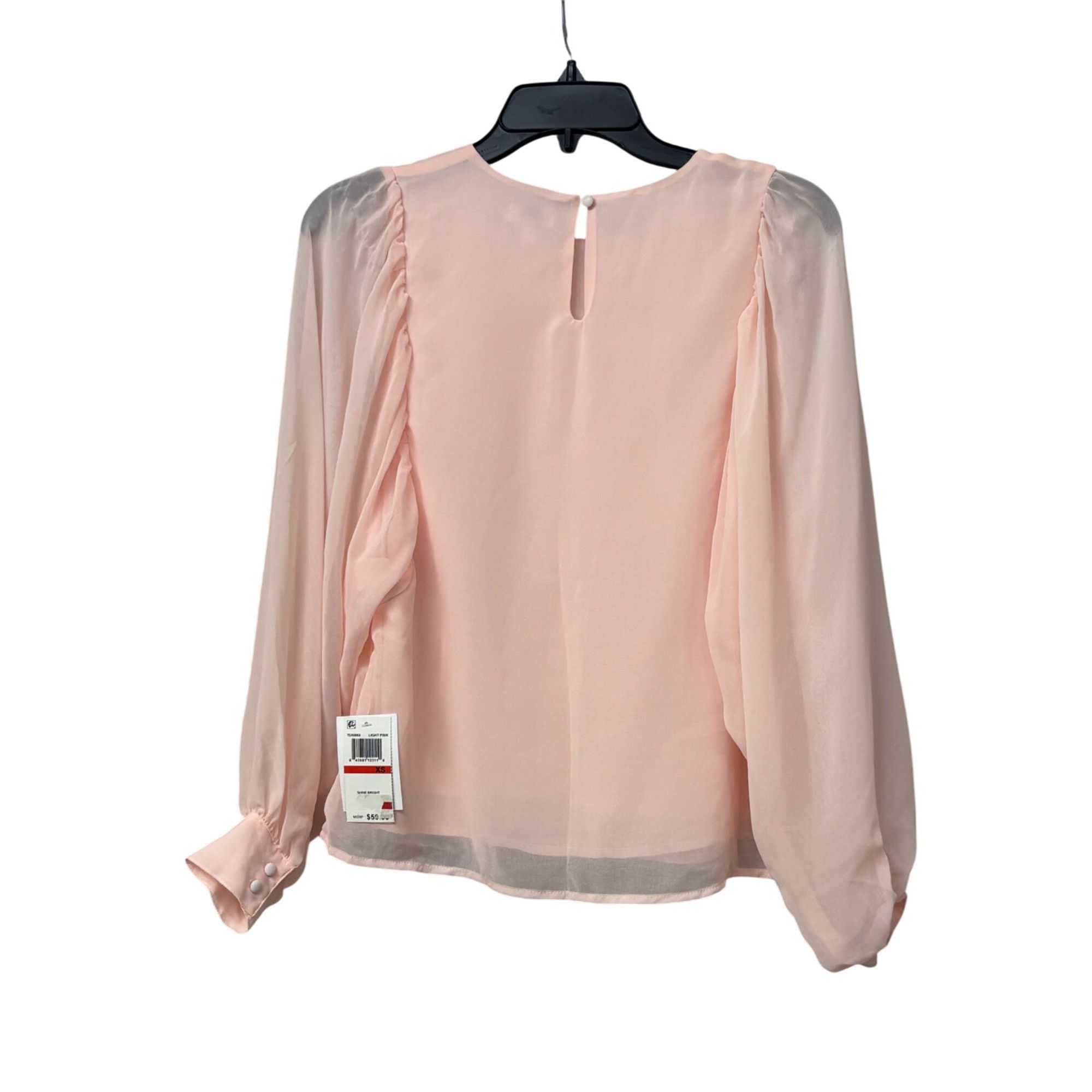 Other Q & A Volume Sleeve Blouse, Pale Pink, XS Size XS / US 0-2 / IT 36-38 - 12 Thumbnail