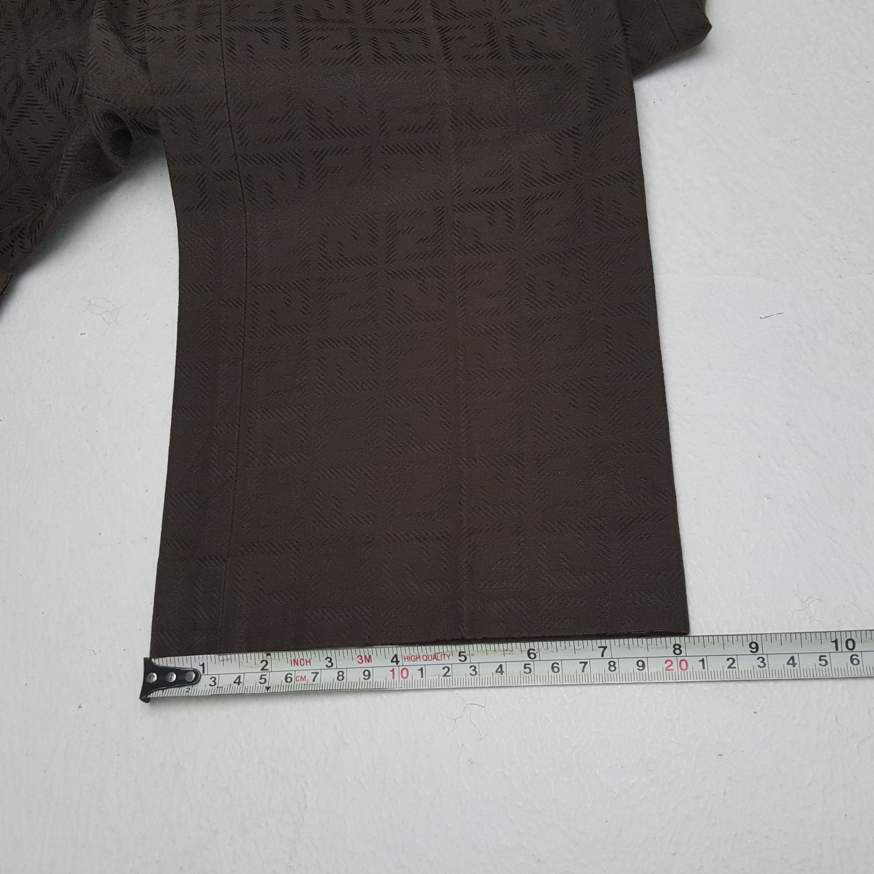 Fendi × Vintage FENDI Designer Luxury Brand Fashion Style Monogram Pants Size 27" / US 4 / IT 40 - 11 Thumbnail
