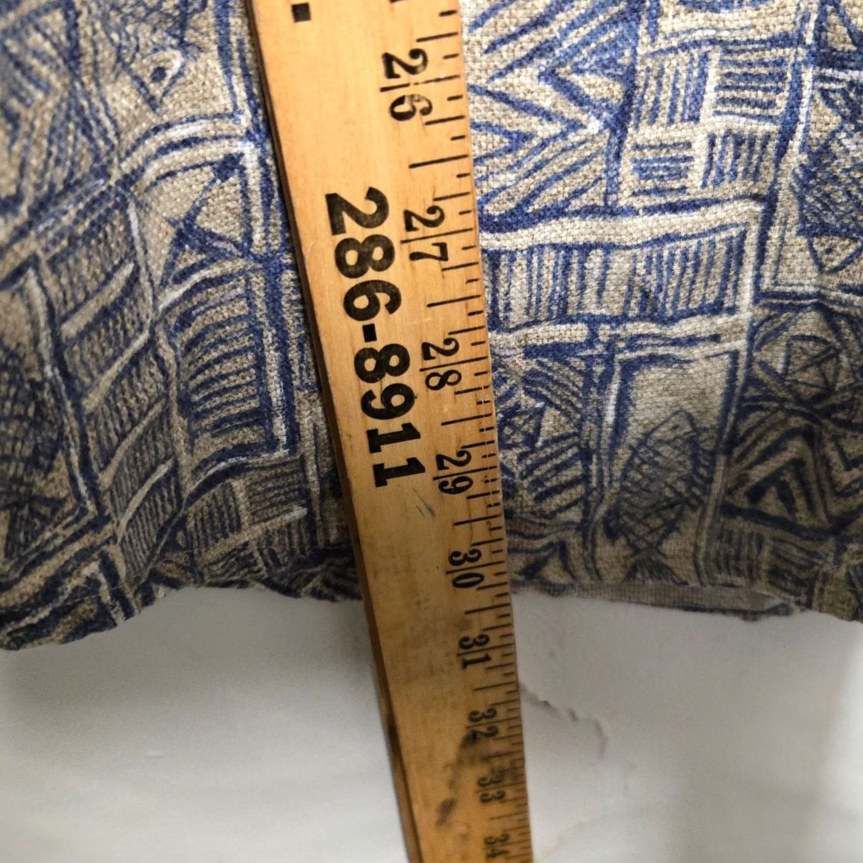 Vintage VINTAGE Woolrich Button Down Shirt Mens XL Knit Cotton SS Fish Print Blue Tan Mens Shrt XL Tan Fish Print Woolrich Size US XL / EU 56 / 4 - 5 Thumbnail