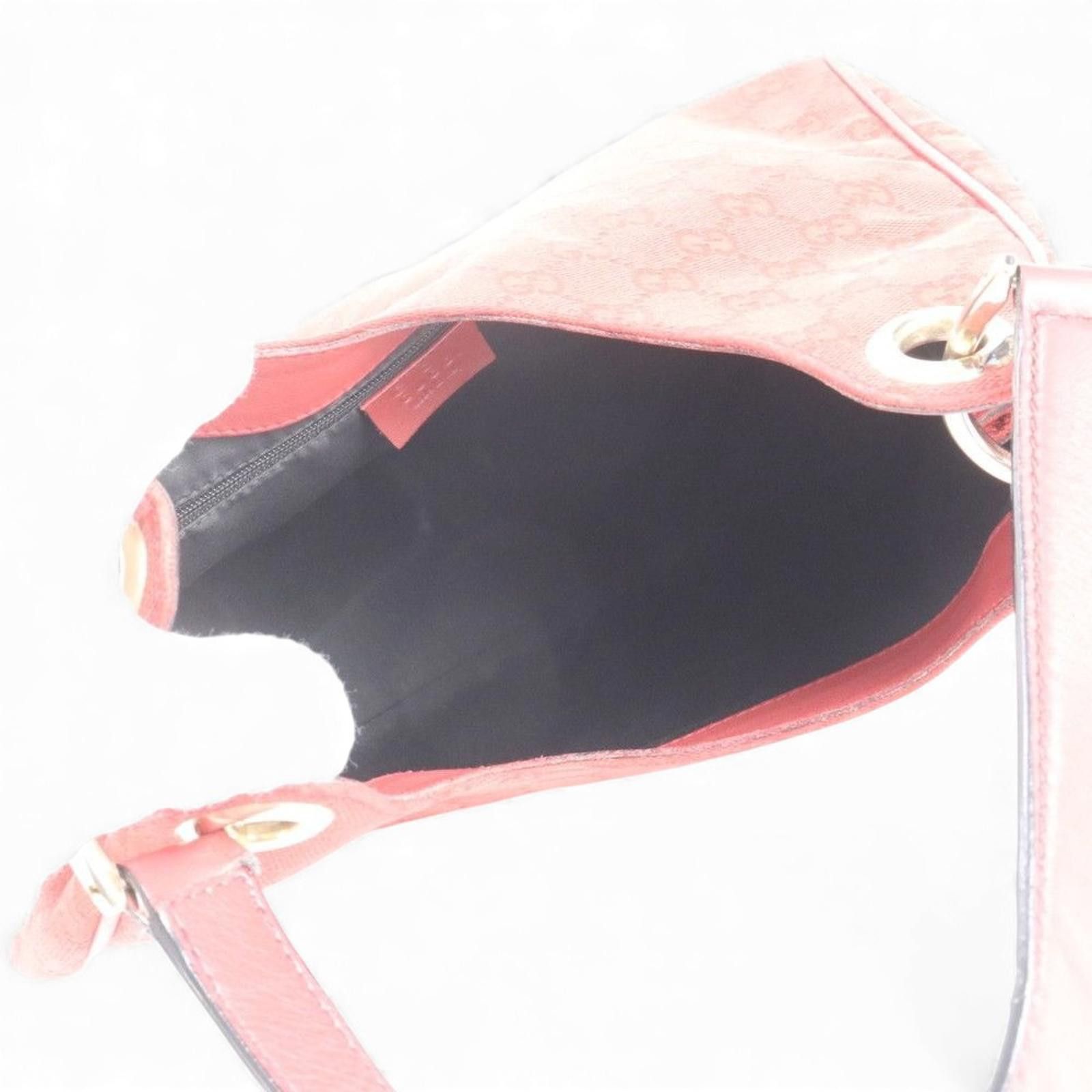 Gucci Gucci - Red Monogram Canvas Shoulder Bag Size ONE SIZE - 8 Thumbnail