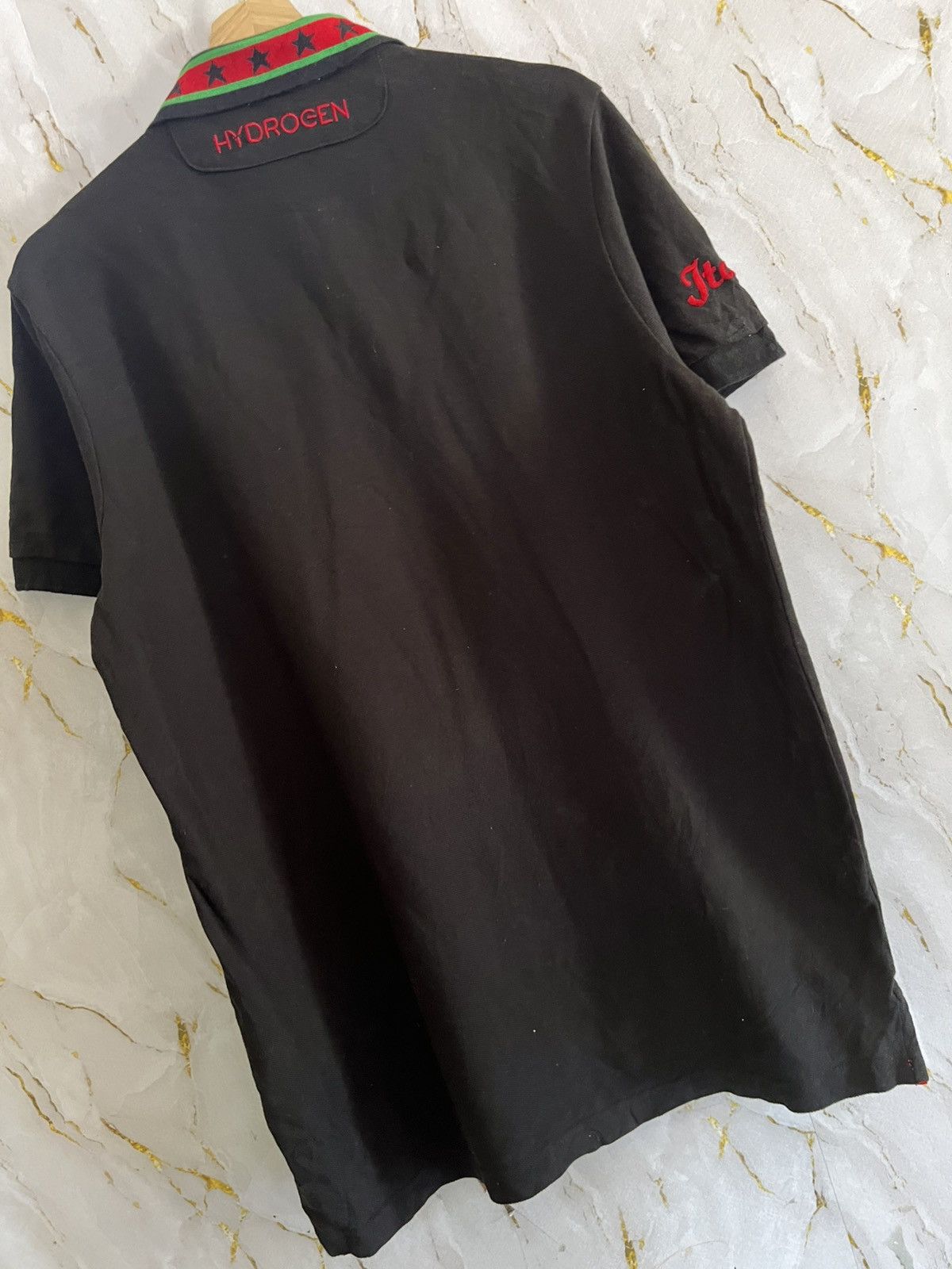 HYDROGEN Hydrogen Collar T-Shirt – Designer Streetwear Size US XL / EU 56 / 4 - 4 Thumbnail