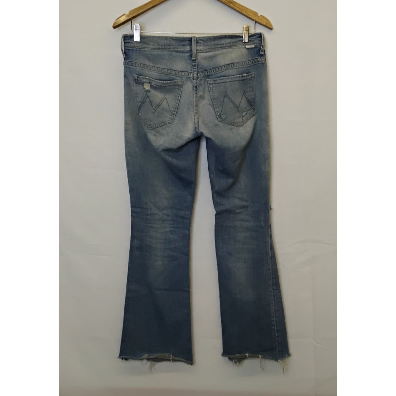 MOTHER Mother Jeans The Slacker Fray Women's 26x31 Light Wash Size 26" / US 2 / IT 38 - 3 Thumbnail