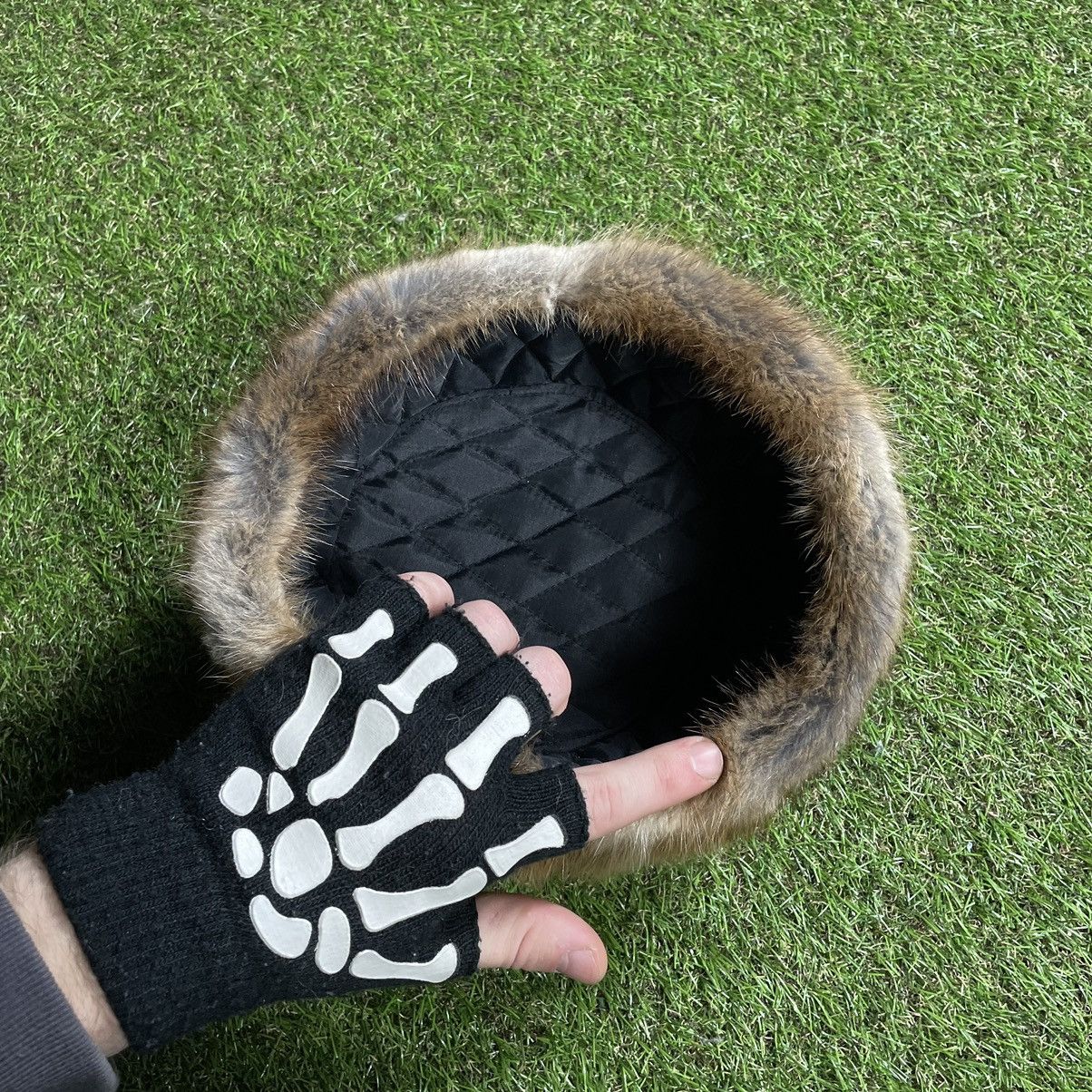 Vintage Vintage Y2K Fuzzy Beanie Alt Grunge Mohair Hat Bleached OS Size ONE SIZE - 4 Thumbnail