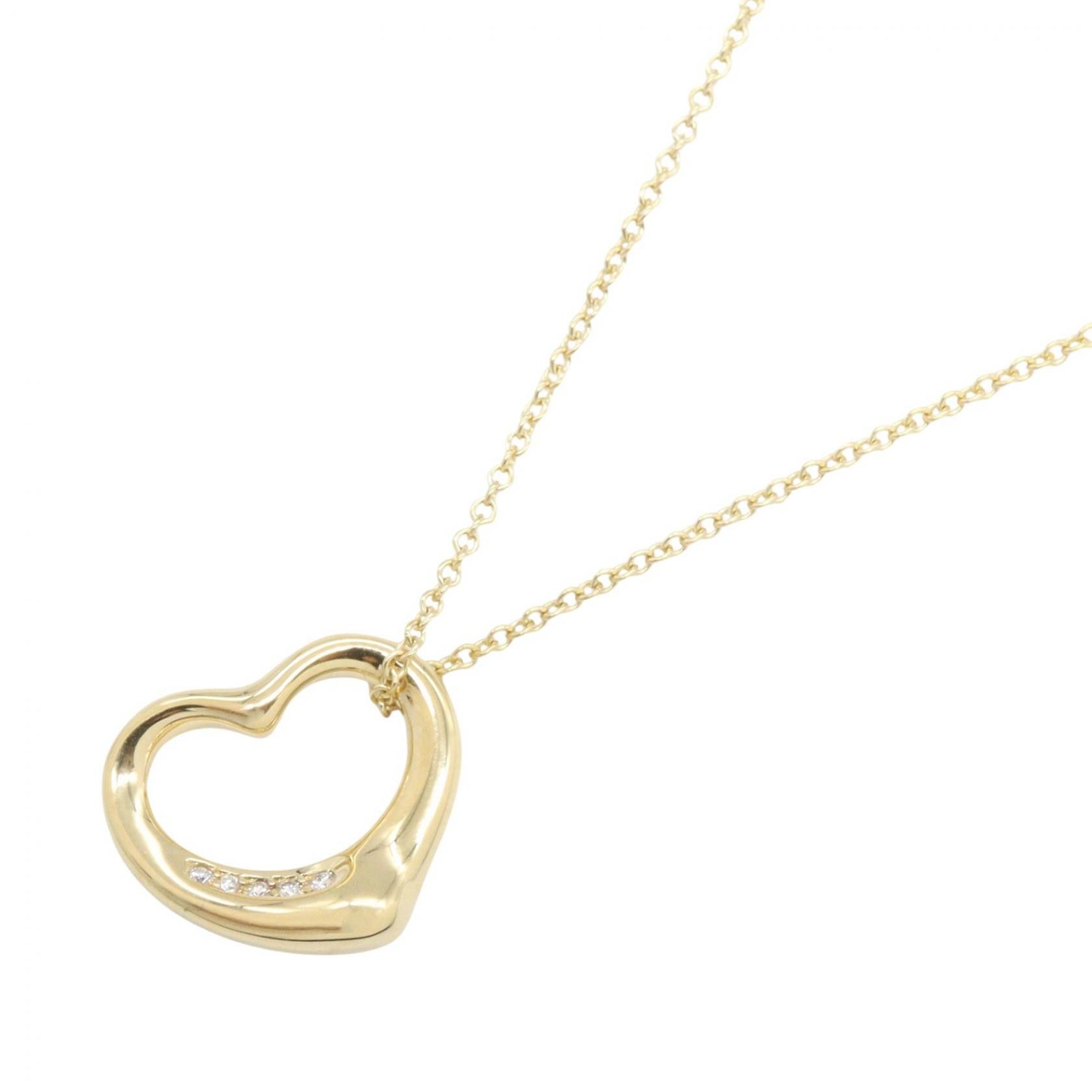 Tiffany & Co. Tiffany & Co. Tiffany & Co. Open Heart Au750 Diamond Necklace Precious Metal Necklace DUTY FREE for USA Size ONE SIZE - 1 Thumbnail