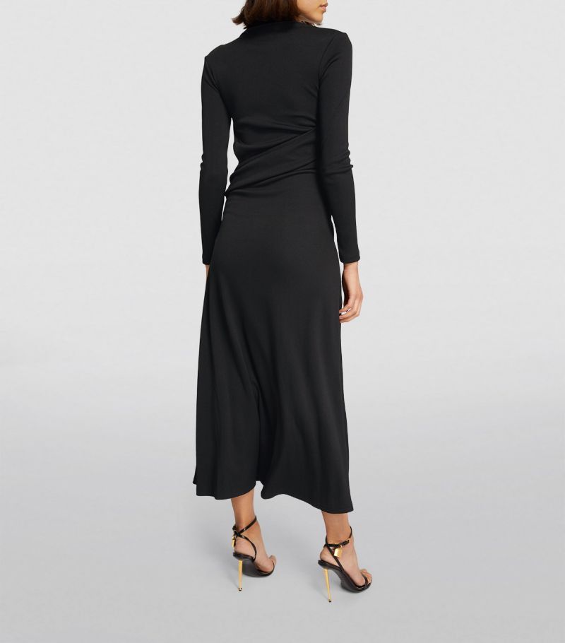 Christopher Esber o1mle0824 Archer Interlock Fran Dress in Black Size XS / US 0-2 / IT 36-38 - 4 Thumbnail