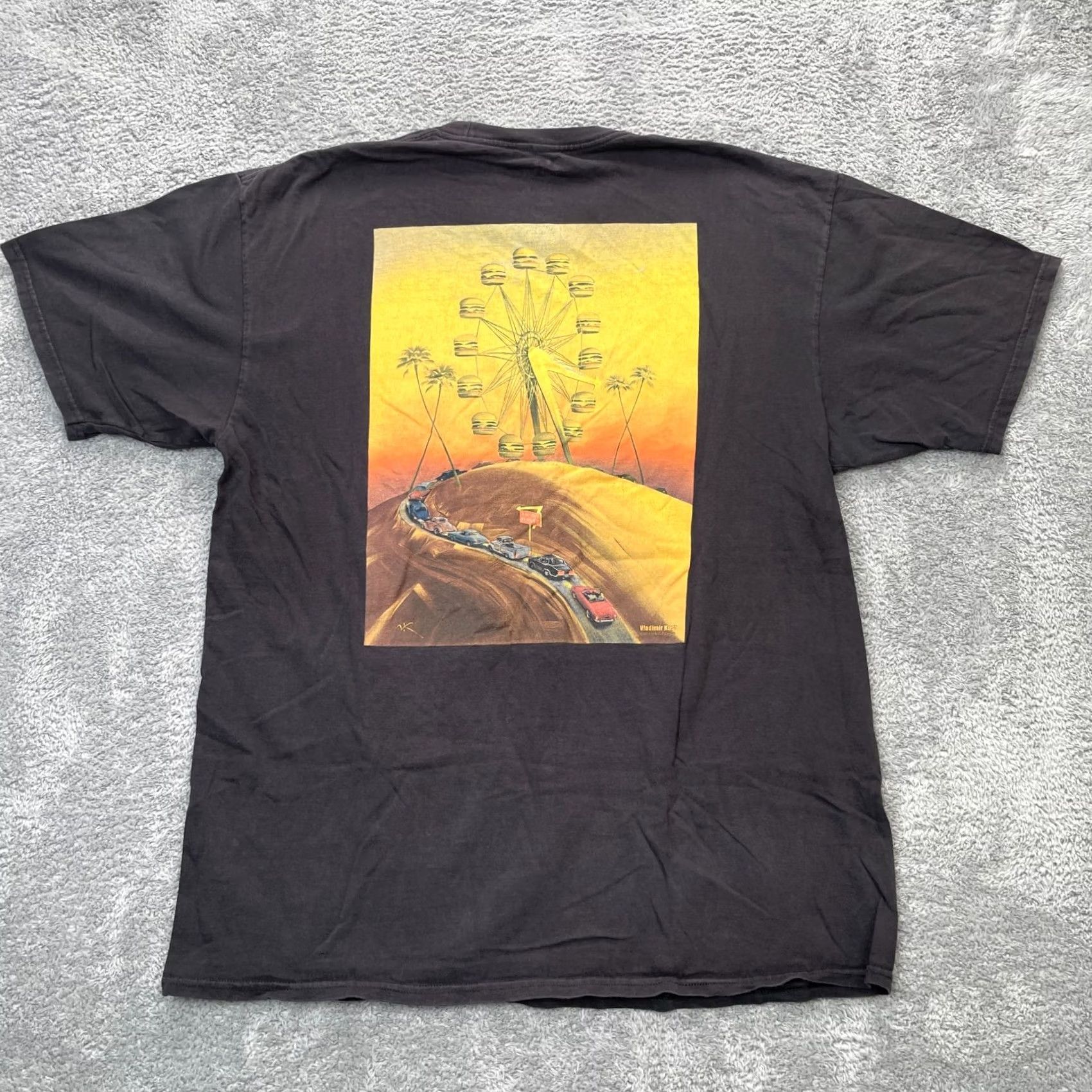 Logo 7 In N Out Burger Shirt Mens XL Black 70th Anniversary Graphic Logo Print Size US XL / EU 56 / 4 - 2 Thumbnail