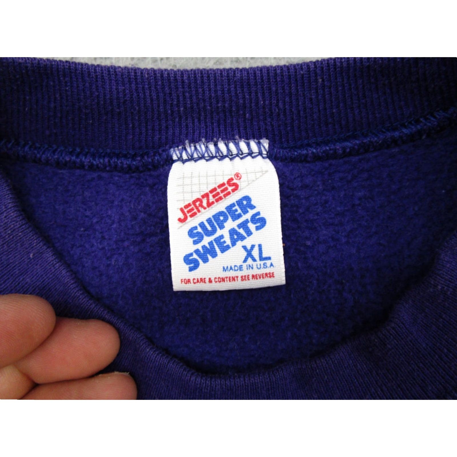 Jerzees VINTAGE 90s We Fest Country Music 1994 Embroidered Sweatshirt Size XL Purple Jerzees Sweatshirt Mens Size US XL / EU 56 / 4 - 3 Thumbnail
