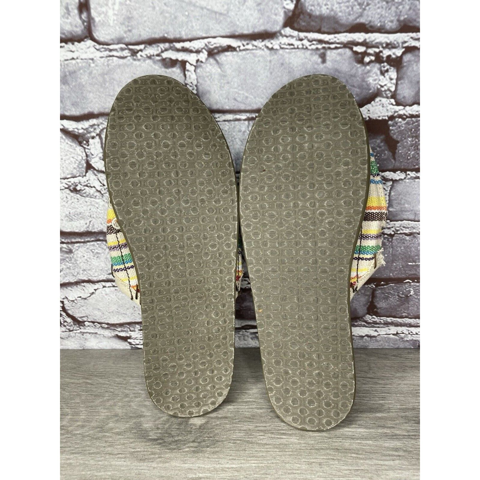 Sanuk Sanuk You Got My Back Canvas Slip On Multicolor Mules Womens Size US 10 / IT 40 - 13 Thumbnail