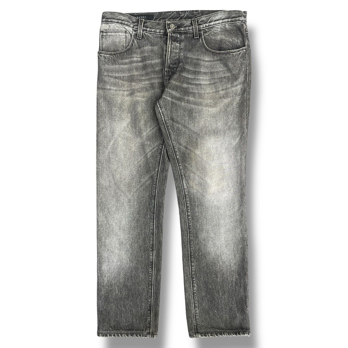 Gucci VINTAGE Gucci Skinny Tapered Denim Jeans Size 36" / US 14 / IT 50 - 1 Thumbnail