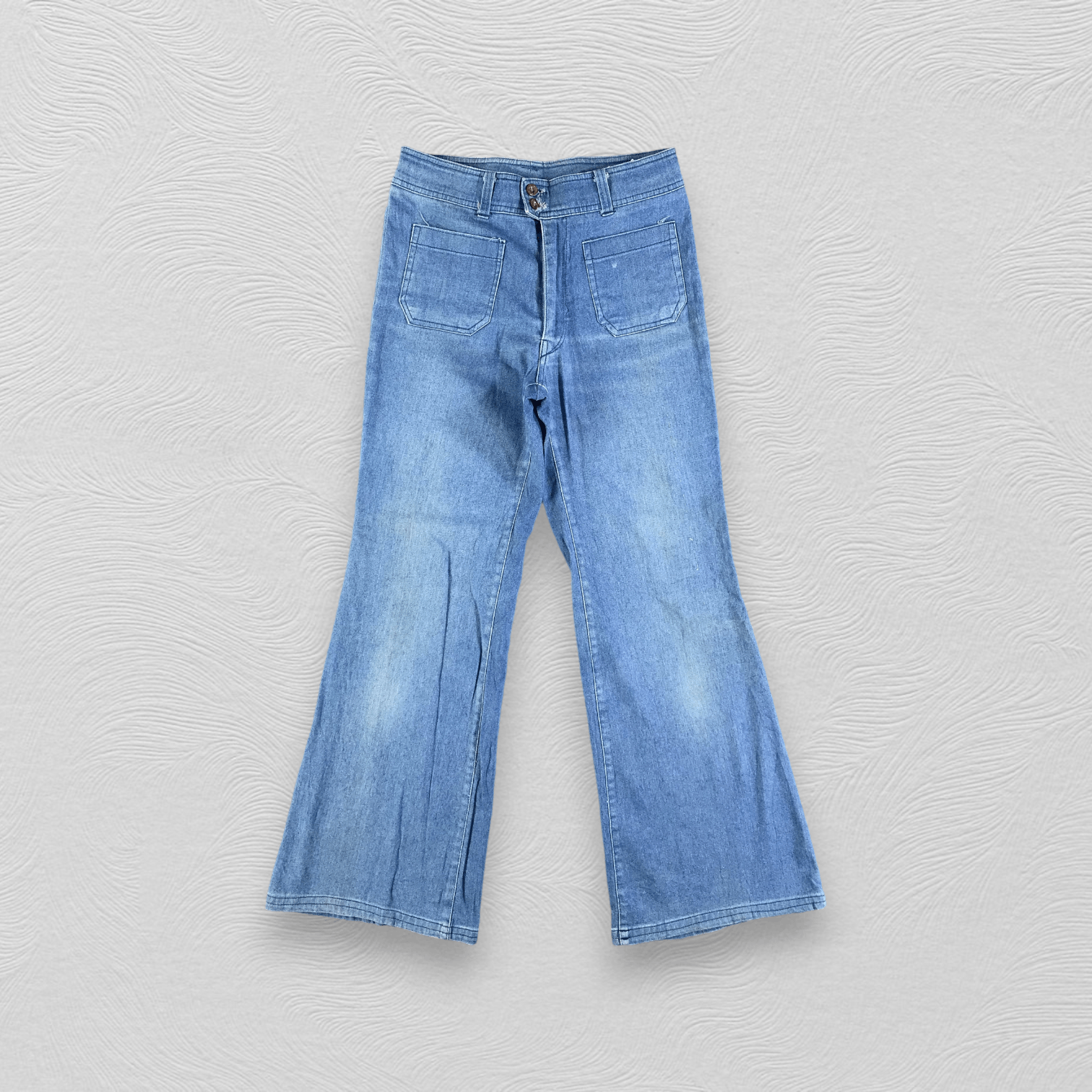 Vintage 80s Japanese Brand Bush Pants Flared Jeans KJ1998
