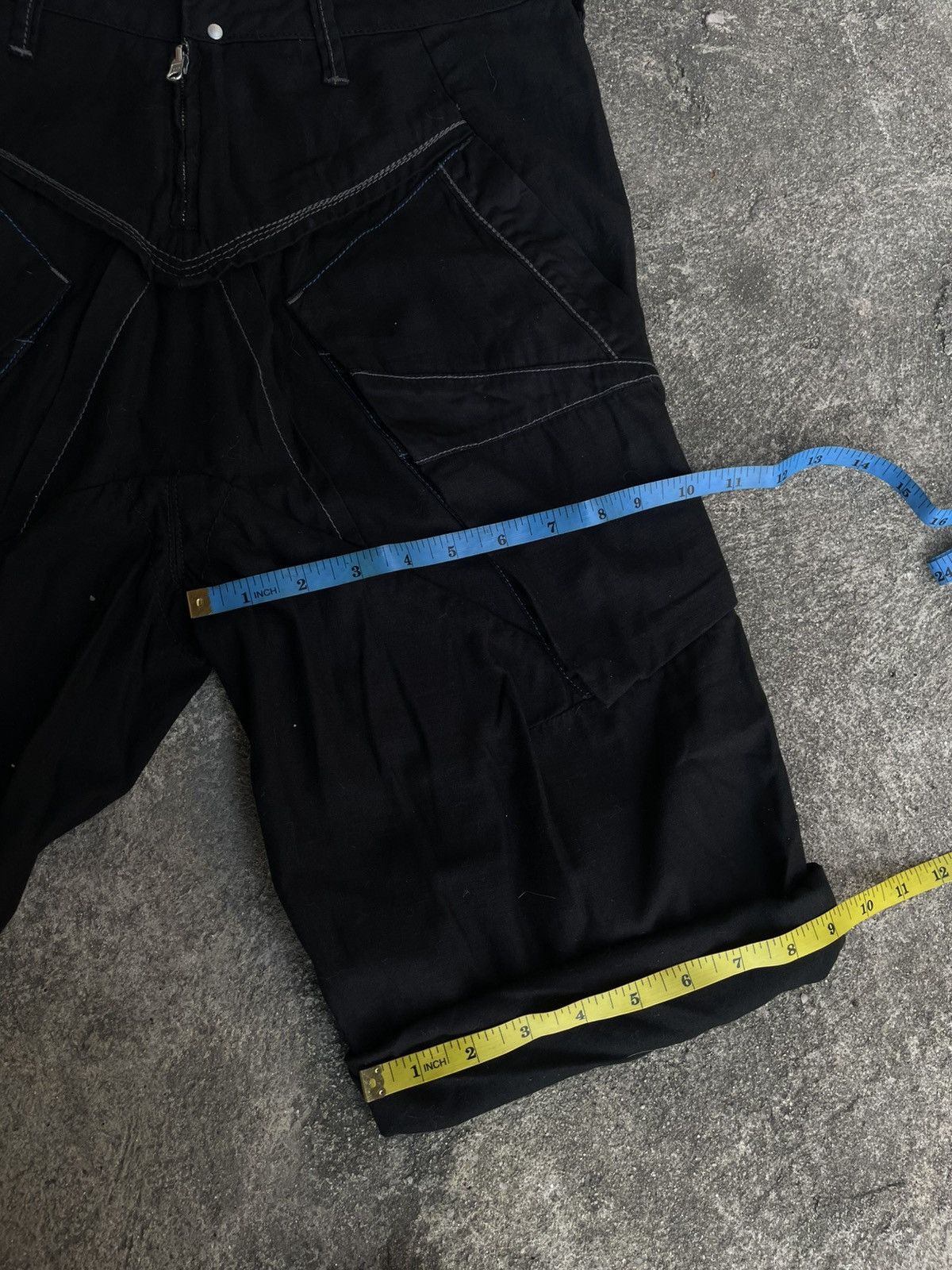 Marithe + Francois Girbaud Marithe & Francois Girbaud Drop Crotch Avant-garde Shorts Size 28" / US 6 / IT 42 - 11 Thumbnail