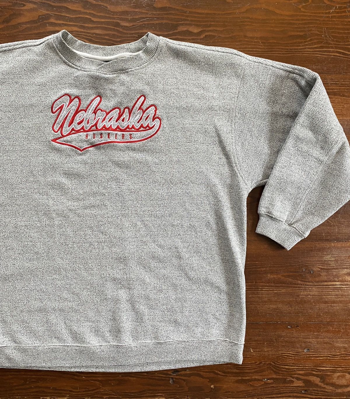 NCAA × Pro Edge × Vintage Vintage 90’s Nebraska Huskers Pro Edge Crewneck Sweatshirt Size US L / EU 52-54 / 3 - 1 Thumbnail
