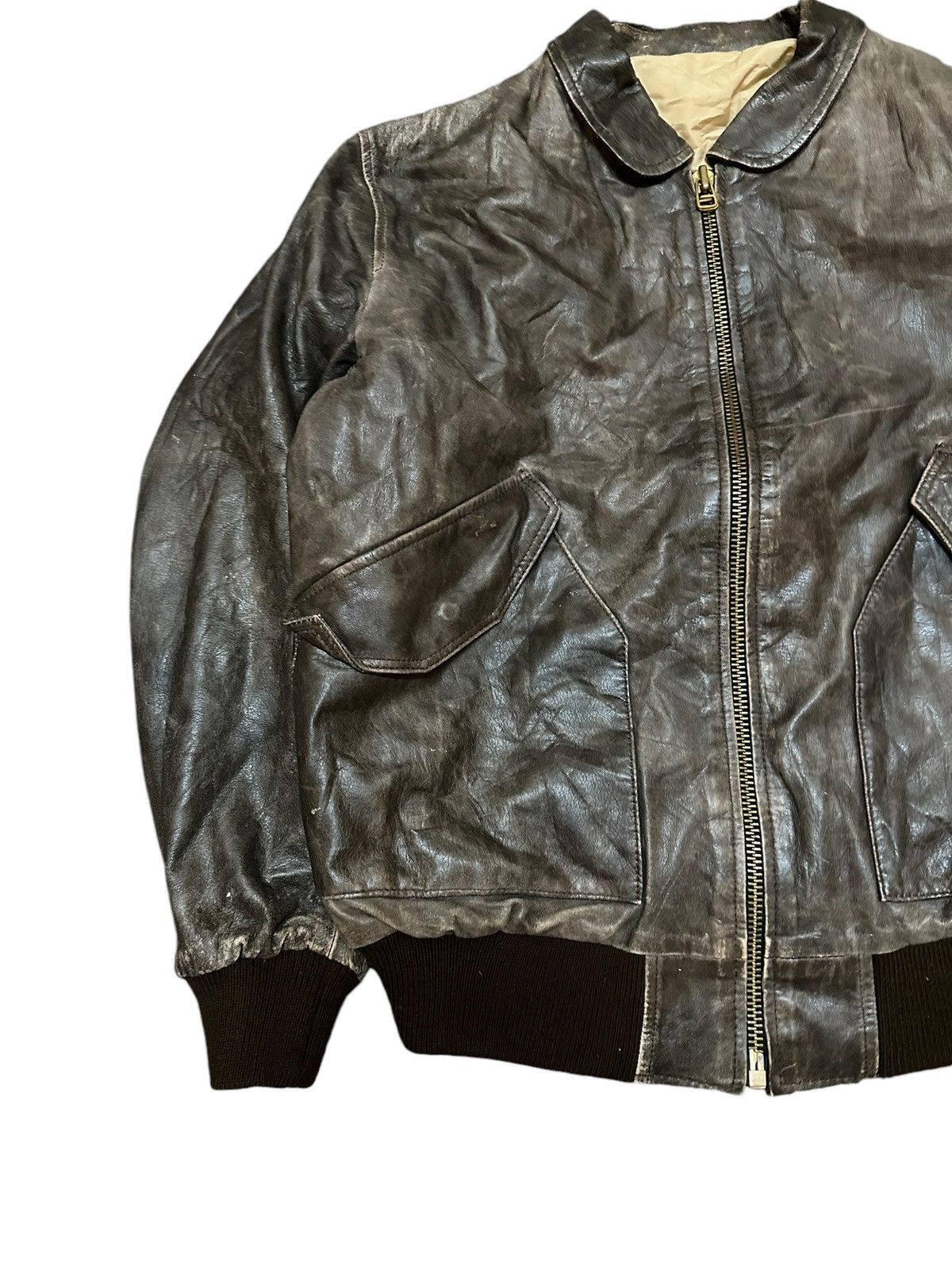 Vintage Vintage Leather Jacket Bomber Size US M / EU 48-50 / 2 - 3 Thumbnail
