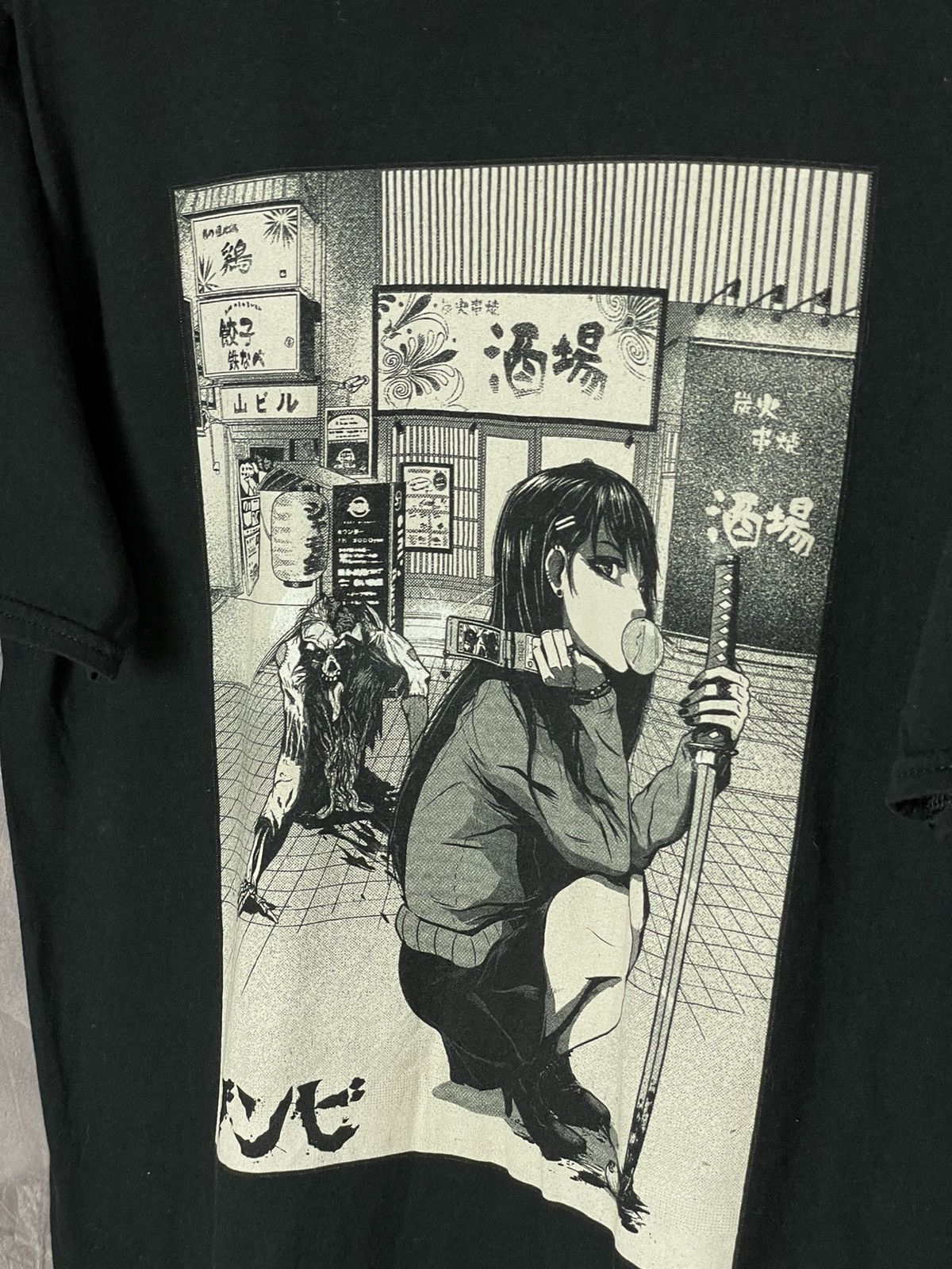 Anime × Vintage Zombie Makeout Club Black Tee Size Medium Size US M / EU 48-50 / 2 - 5 Thumbnail